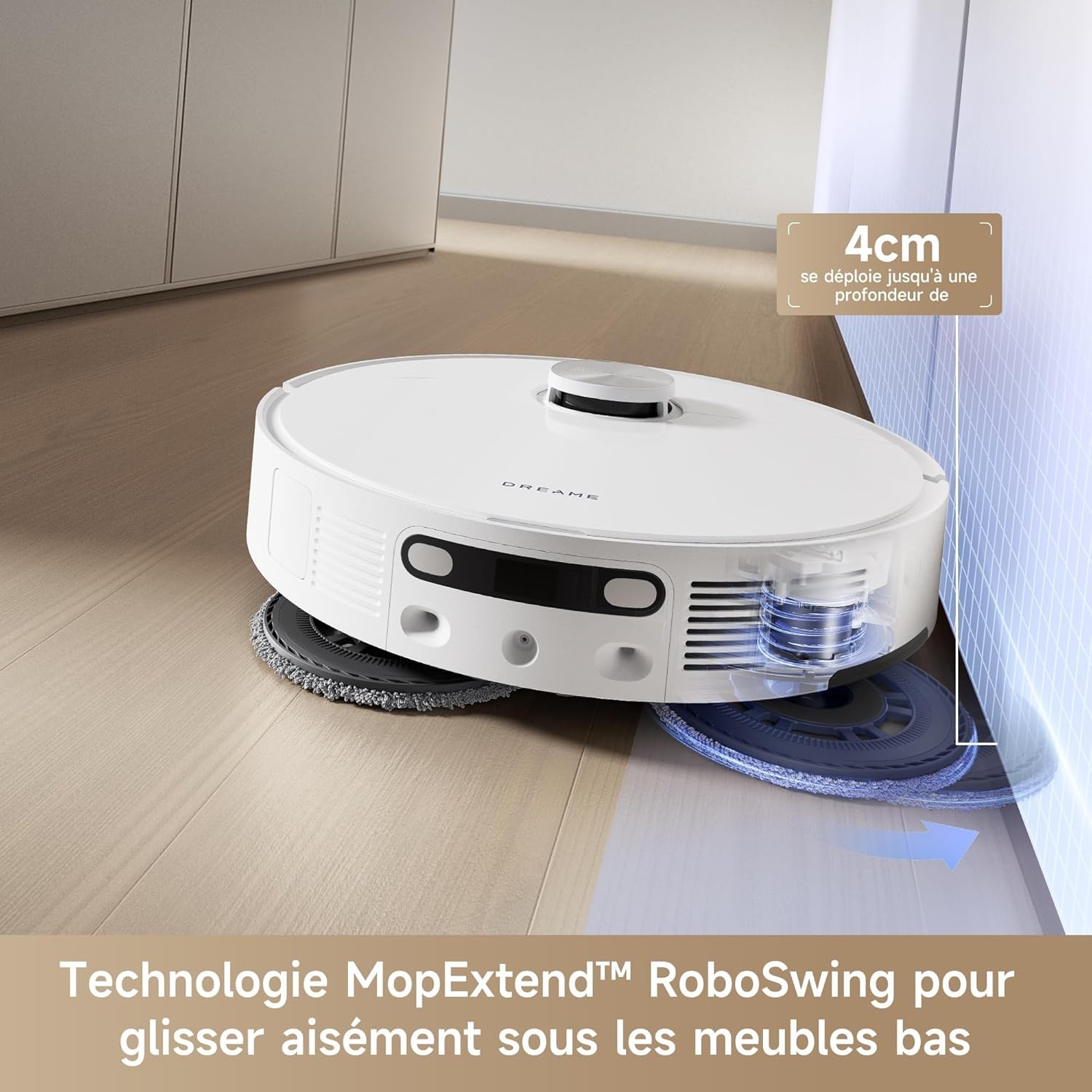 Robot aspirateur laveur L10s Ultra Gen 2 10000Pa MopExtend RoboSwing base automatique mode animaux 32 niveaux eau DuoScrub