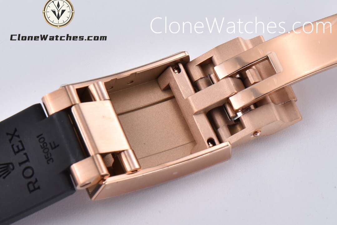 Rolex Super Clone Watches 1:1 Daytona Chocolate Dial Black M116515 Oysterflex Strap 4130 Movement