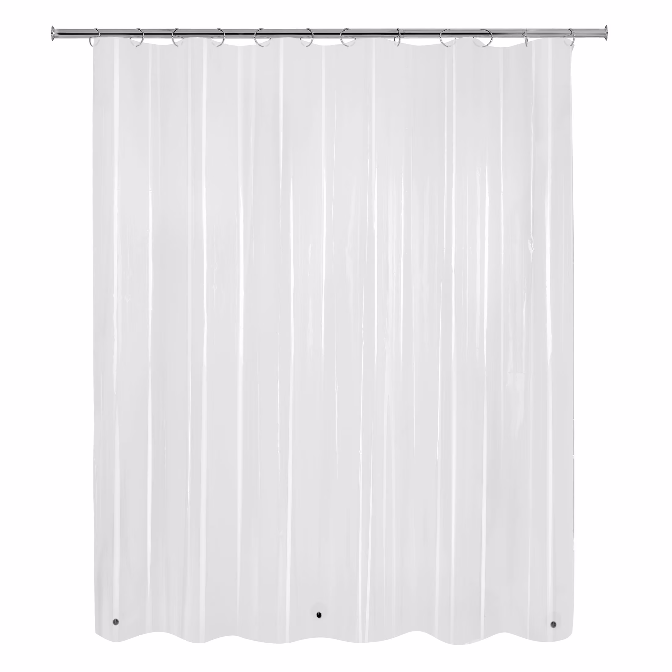 Mainstays Light Weight PEVA Shower Liner, 70 in x 71 in, Clear