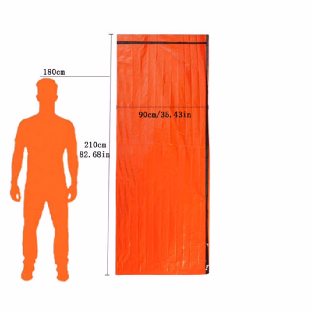 Tunhigl Under $10 Emergency Sleeping Bag Thermal for Outdoor Survival Camping Hiking Emergency Tents