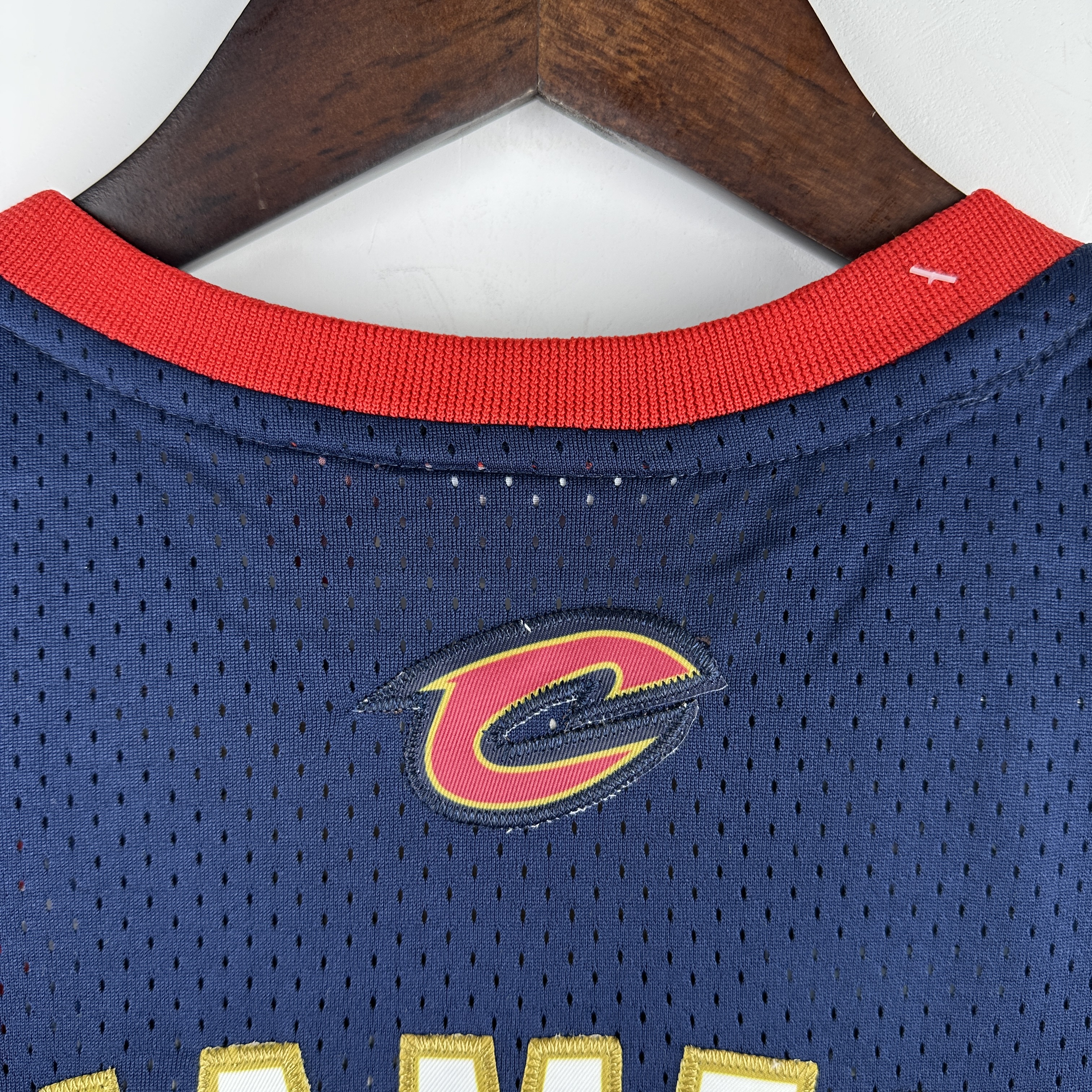 Embroidered MN Retro Jersey Cavaliers 08/09 Season Navy Blue No. 23 James