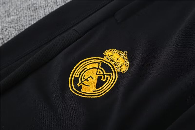 2023/2024 Real Madrid half-pull training suit dark gray suit 1:1 Thai quality