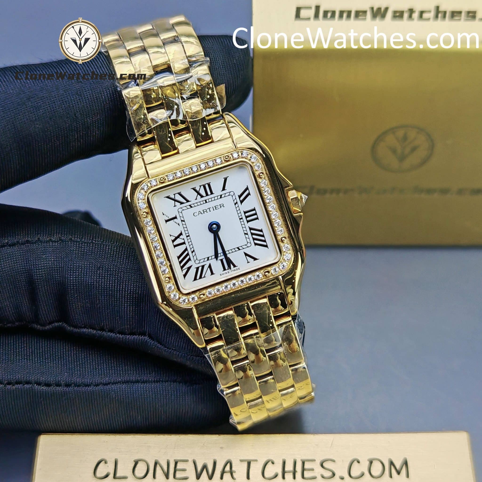 Cartier Super Clone Watches 1:1 PANTHÈRE DE CARTIER White Dial 27mm x36mm WJPN0085