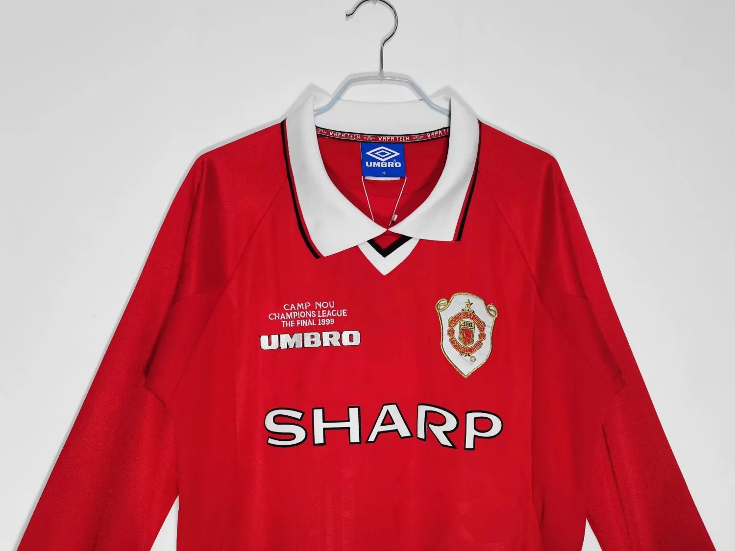 1999/2000 Manchester United Home Long Sleeve Retro Jersey-Fans