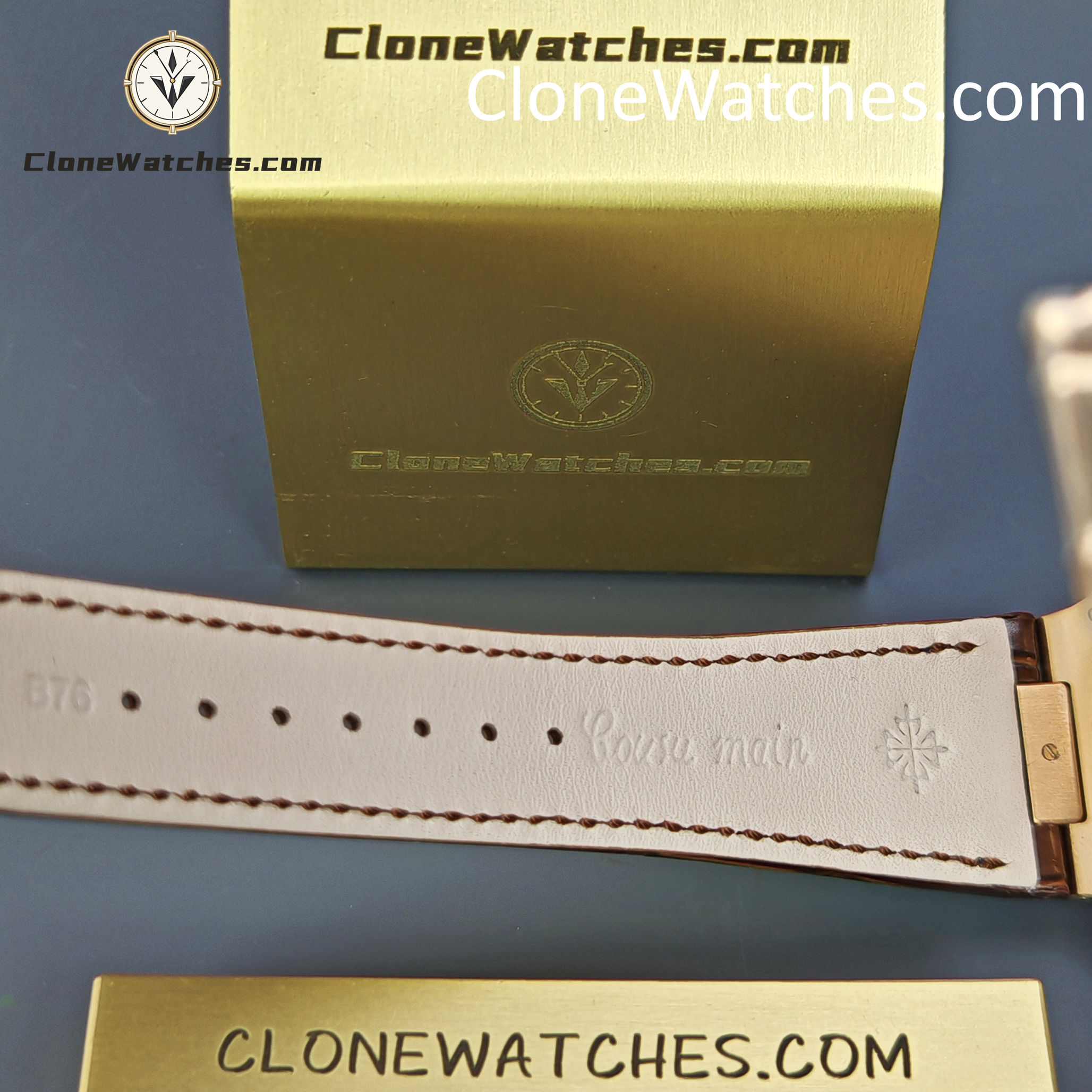 Patek Philippe Super Clone Watches 1:1 Nautilus 5712 Grey Dial Brown Leather Strap