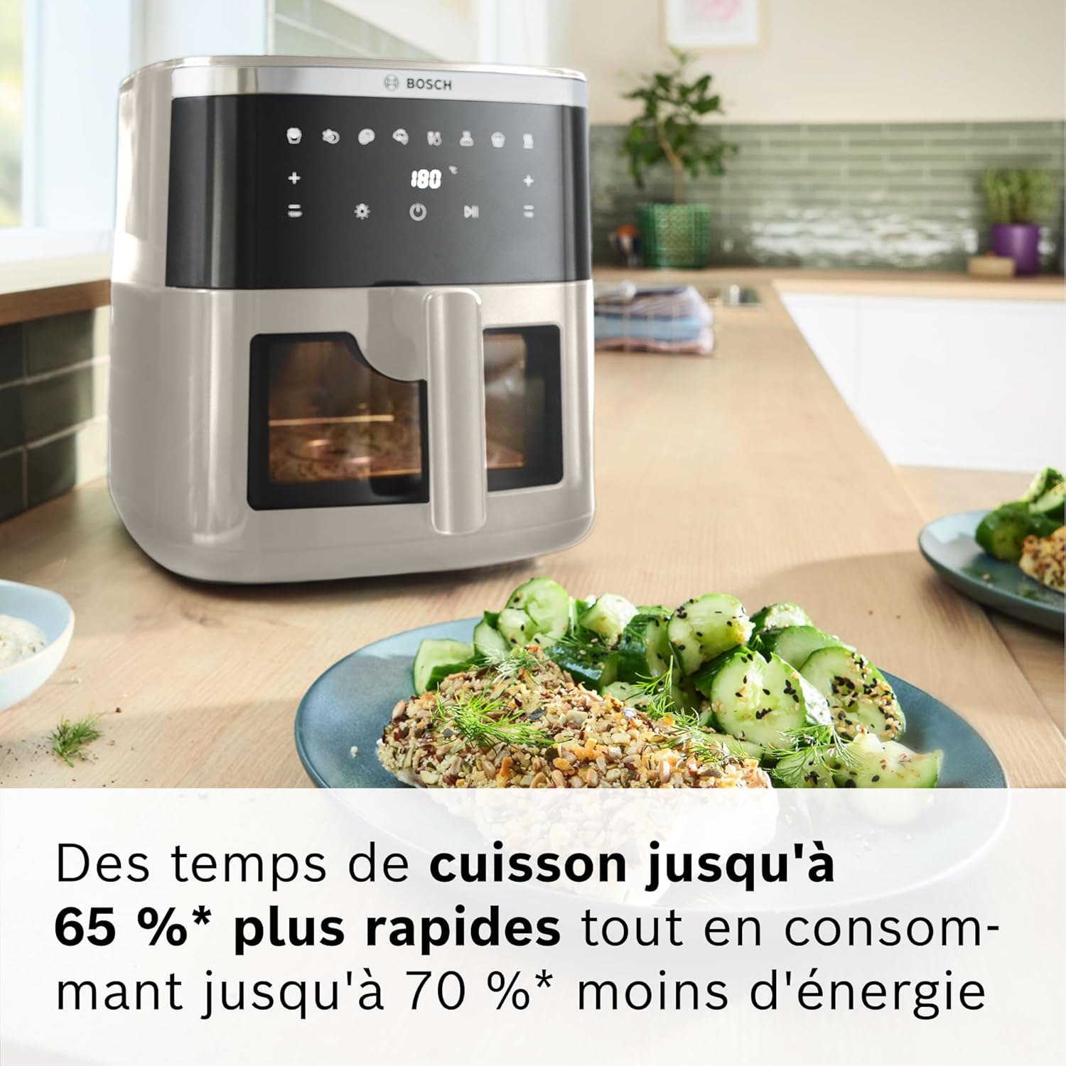 Friteuse air chaud XXL 7,2 L 7 programmes vitre éclairée
