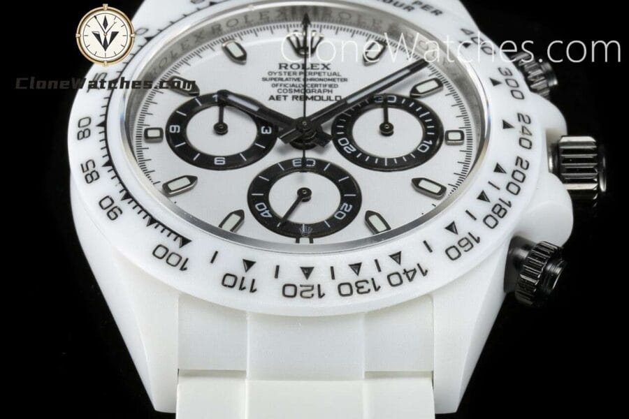 Modified Super Clone Watches 1:1 AET Rolex Daytona ceramic White Classic