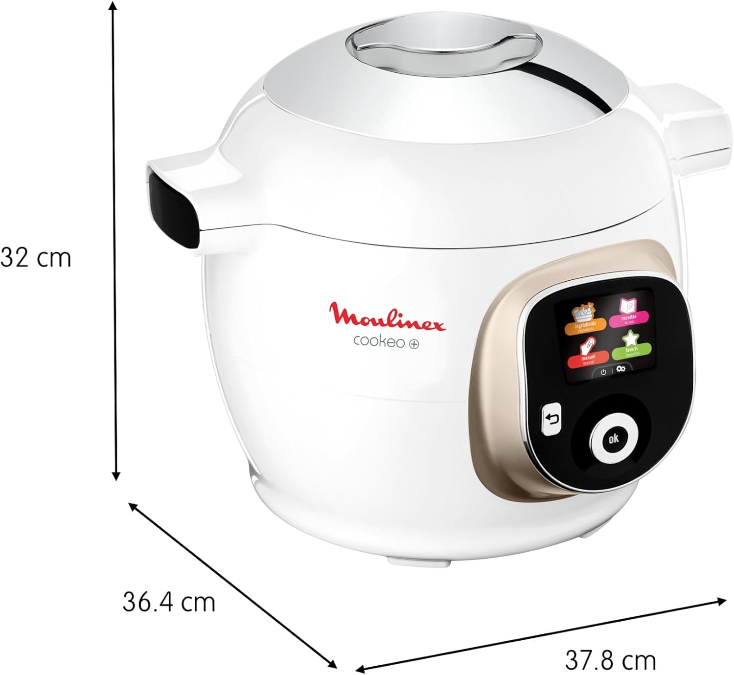 Multicuiseur intelligent 6 L 150 recettes écran intuitif cuisson guidée 1600 W