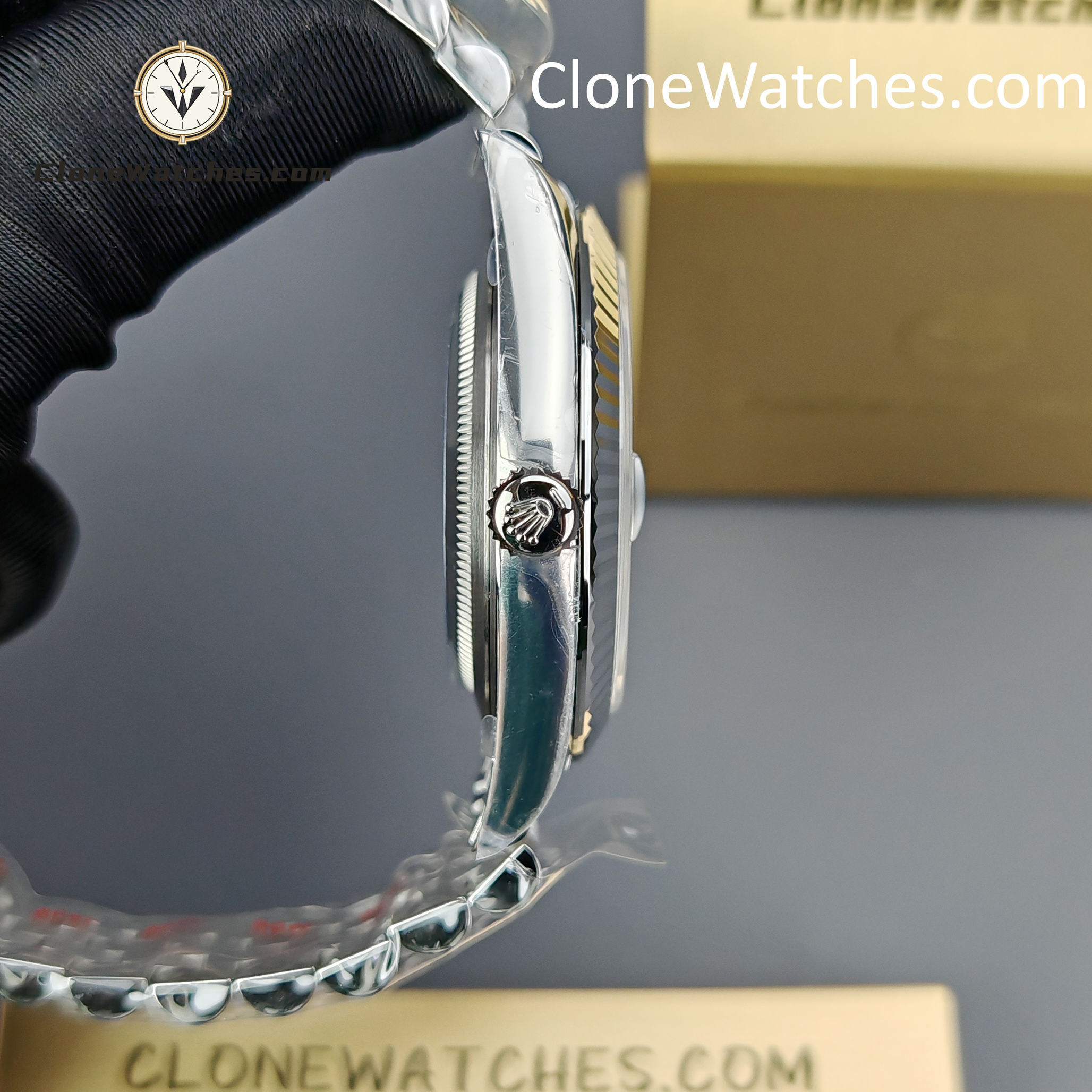 Rolex Super Clone Watch 1:1 DateJust Water Ripple Green Dial m126334-0030 Jubilee 41MM 3235 Movement