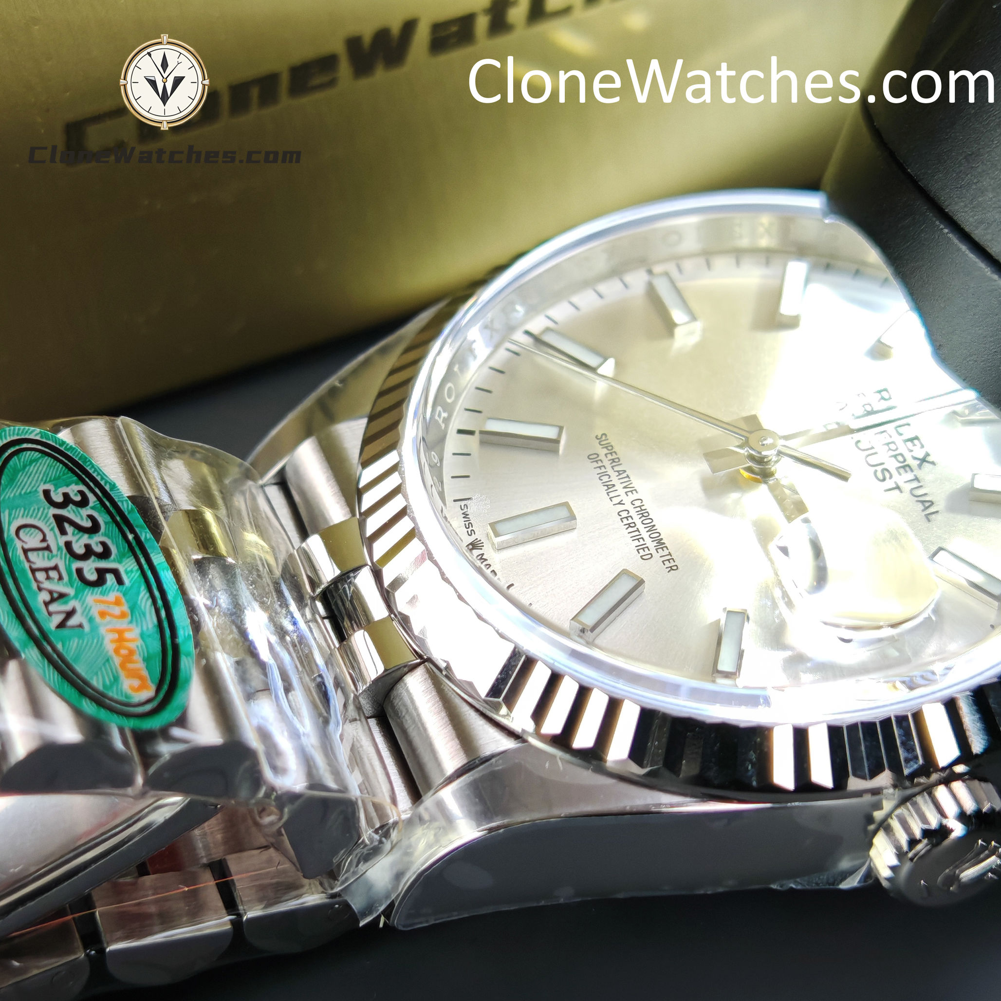 Rolex Super Clone Watches 1:1 DateJust m126234-0013 Silver Dial Jubilee 36MM 3235 Movement