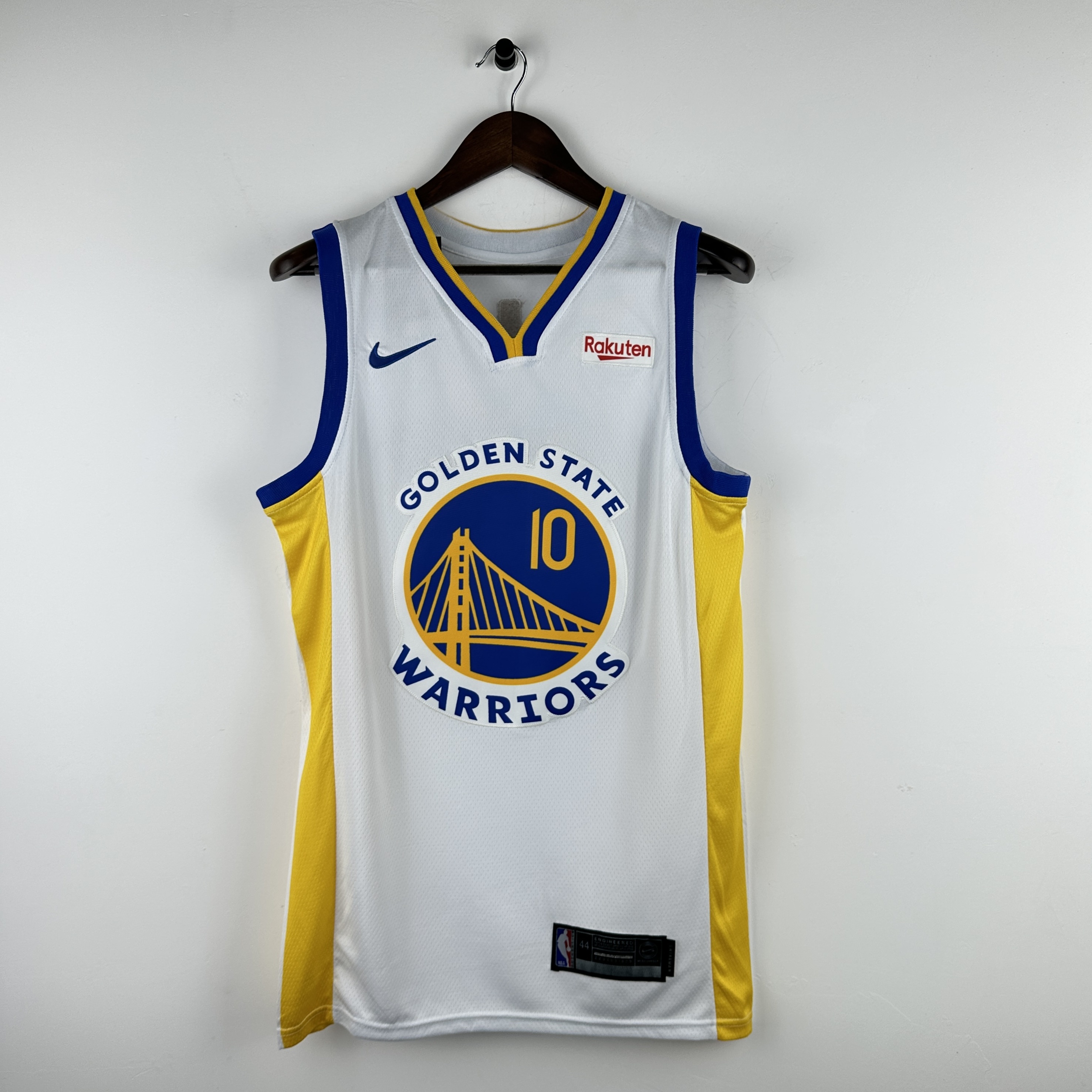 Embroidered Warriors V-neck white No. 10 Butler