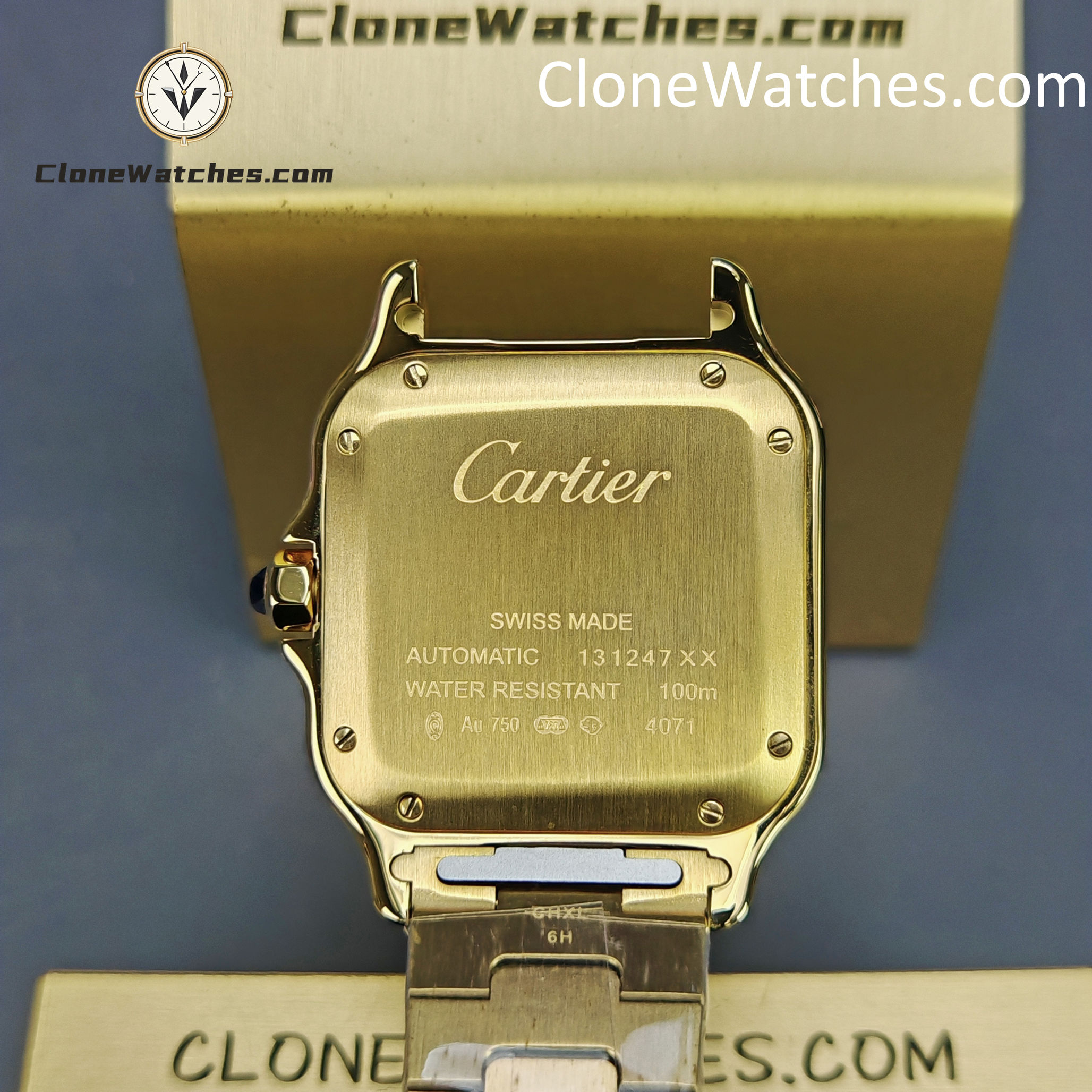 Cartier Super Clone Watches 1:1 Santos White Dial 35.1MM WGSA0030