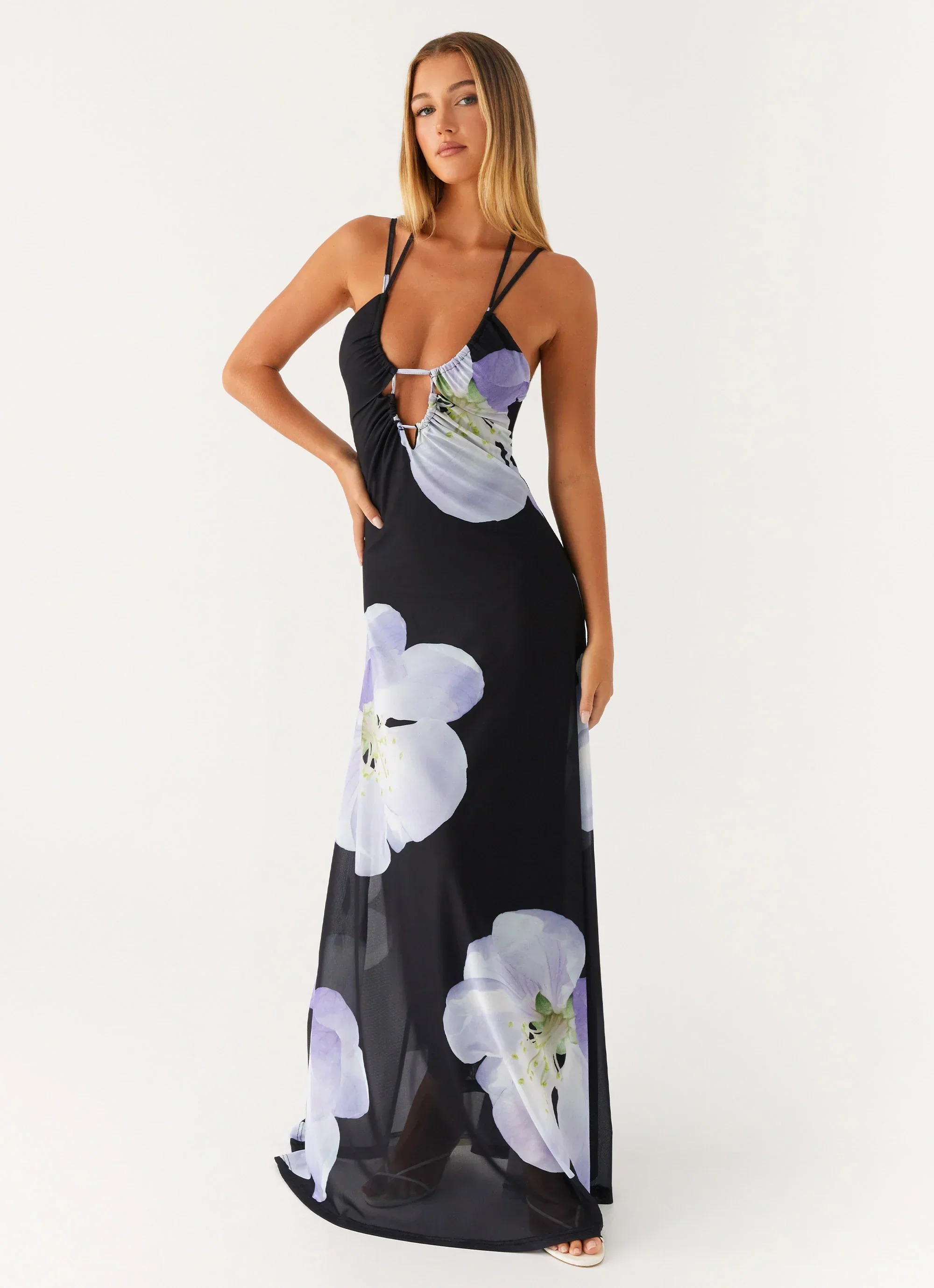Enrika Maxi Dress - Flower Print