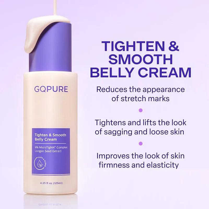 Tighten & Smooth Belly Cream, MicroTight4 Complex Body Firming Lotion for Loose Skin