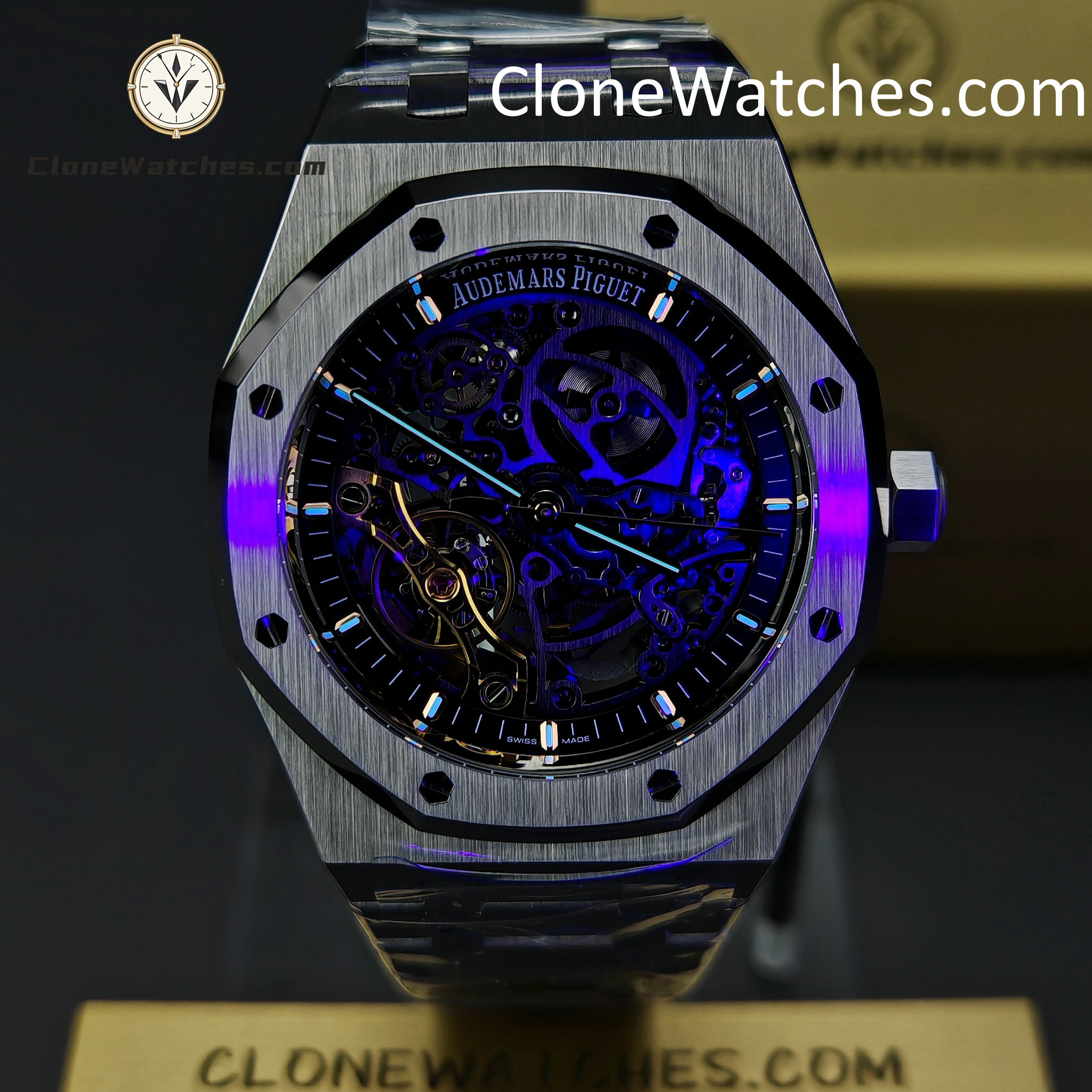 Audemars Piguet Super Clone Watches 1:1 Royal Oak 15407 Skeleton Dial