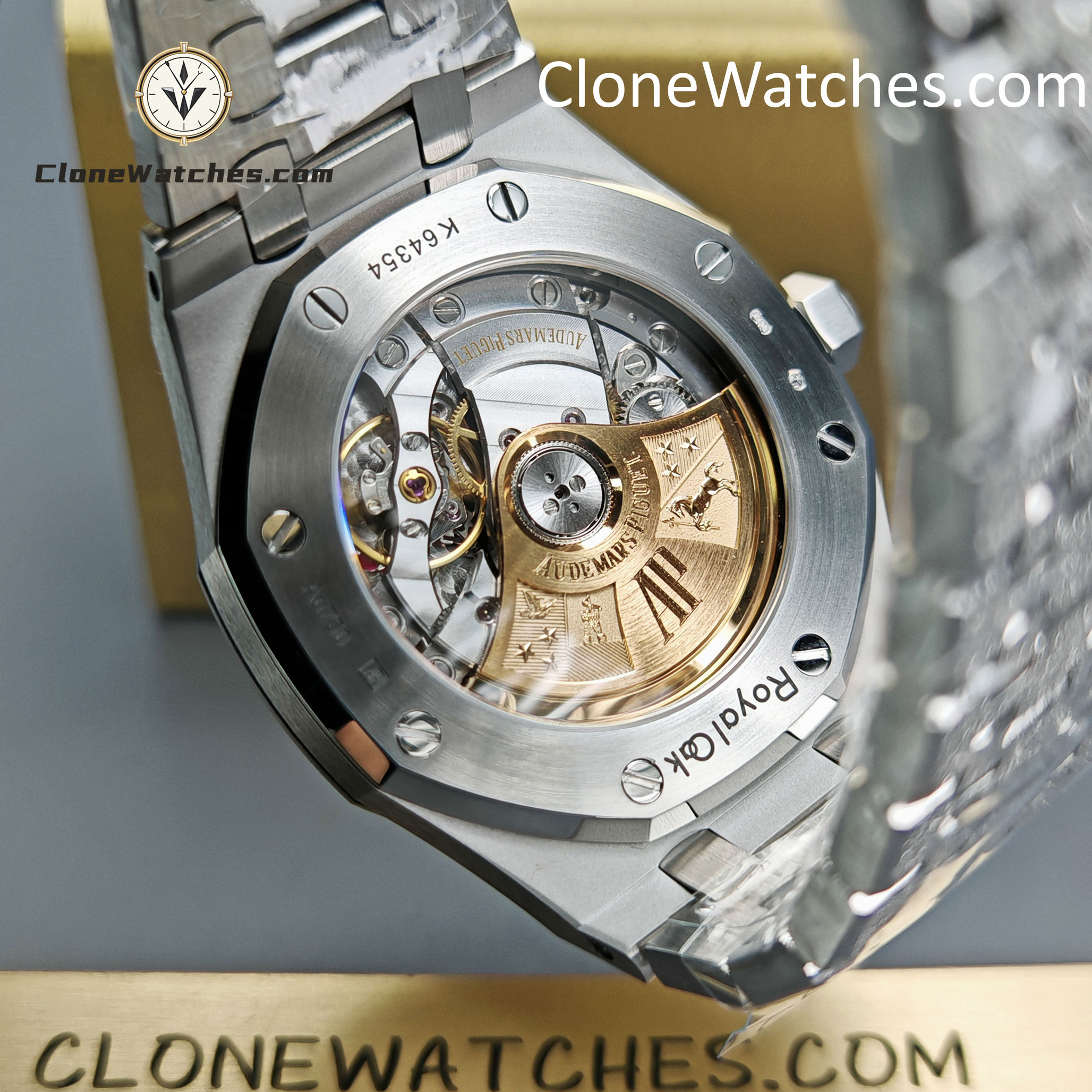Audemars Piguet Super Clone Watches 1:1 Royal Oak Frost 15454BC Black Dial 37mm