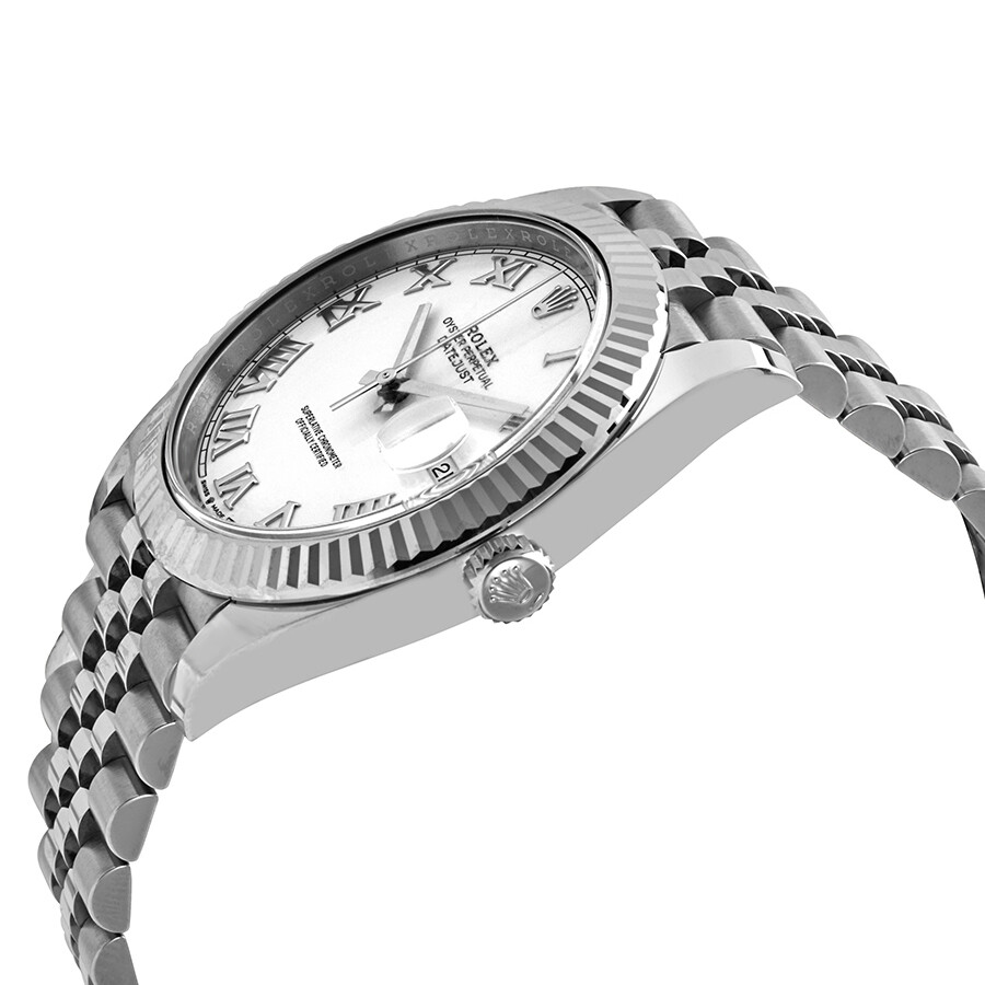 Rolex Datejust 41 White Dial Automatic Men s Jubilee Watch 126334WRJ（Lifetime free warranty+90-days replacement service & Refund!.）
