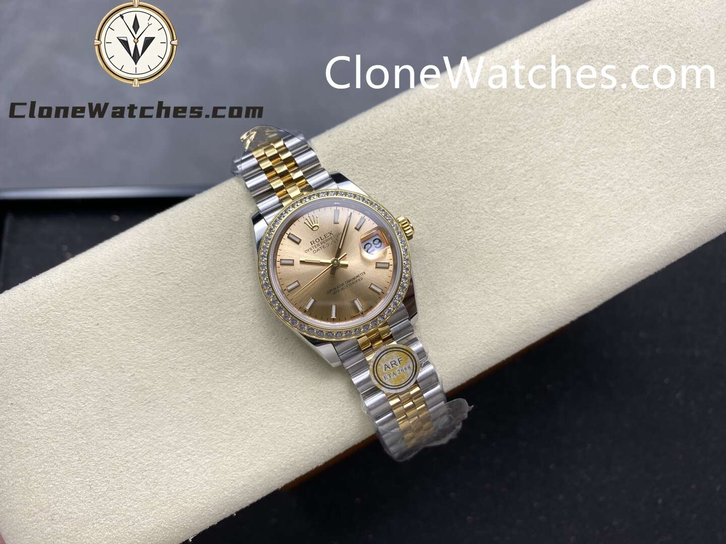 Rolex Super Clone Watches 1:1 DateJust m278383rbr-0014 Jubilee 31MM 2236 Movement