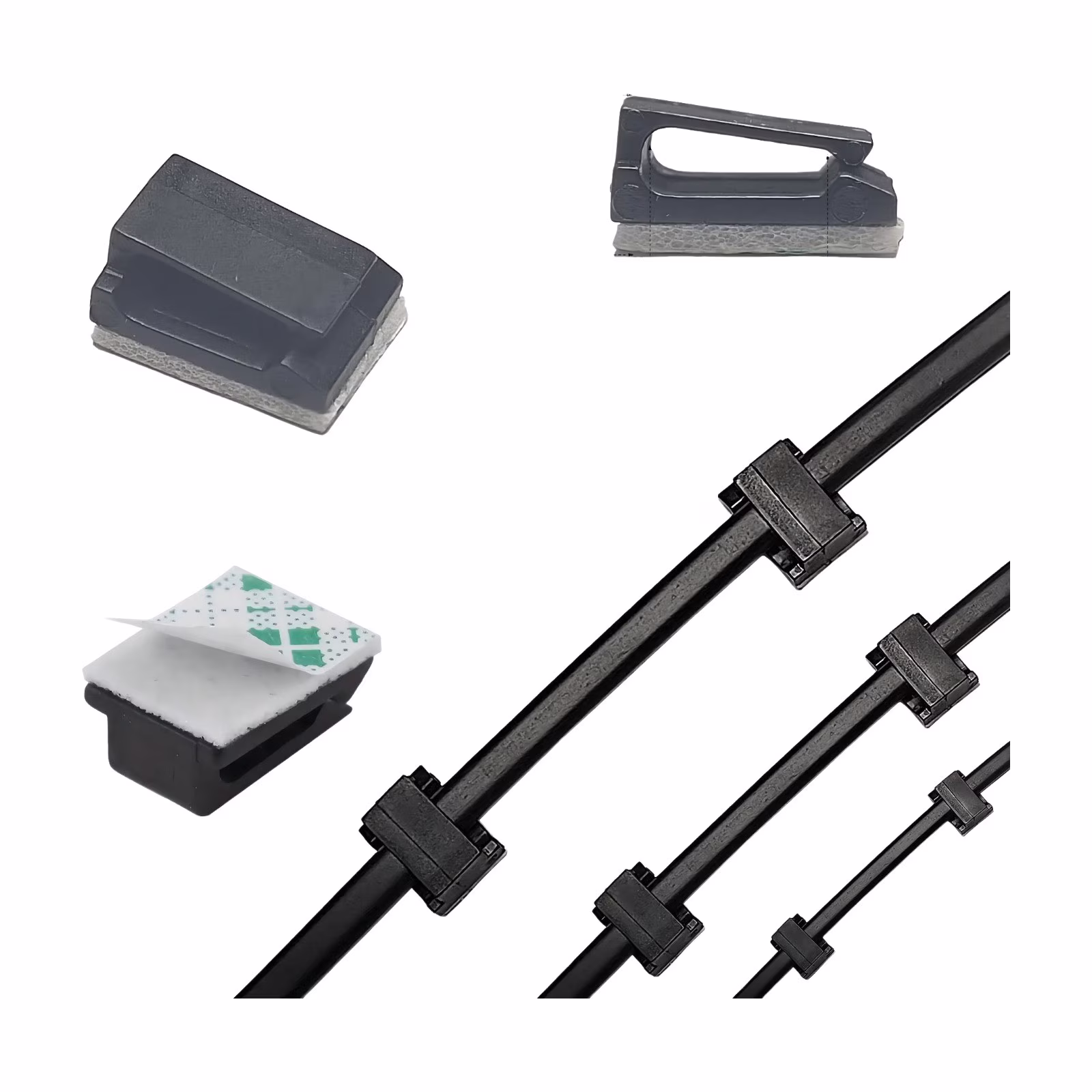 Car Trim Cable Clip, Dash Cam Wire Clips, Data Cable Tie Installation Cable Clip Clear