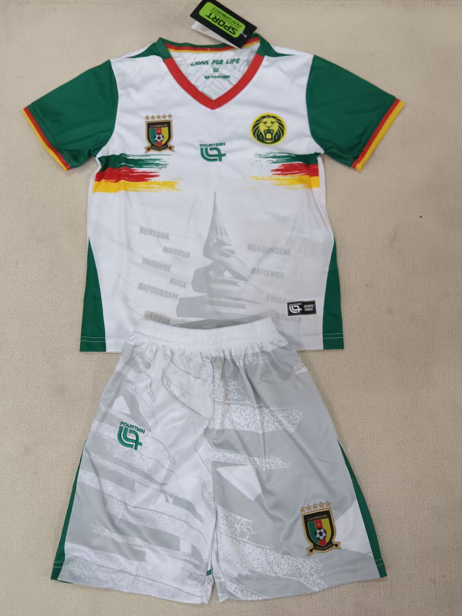 25-26 Cameroon Second Away Kit - Kids