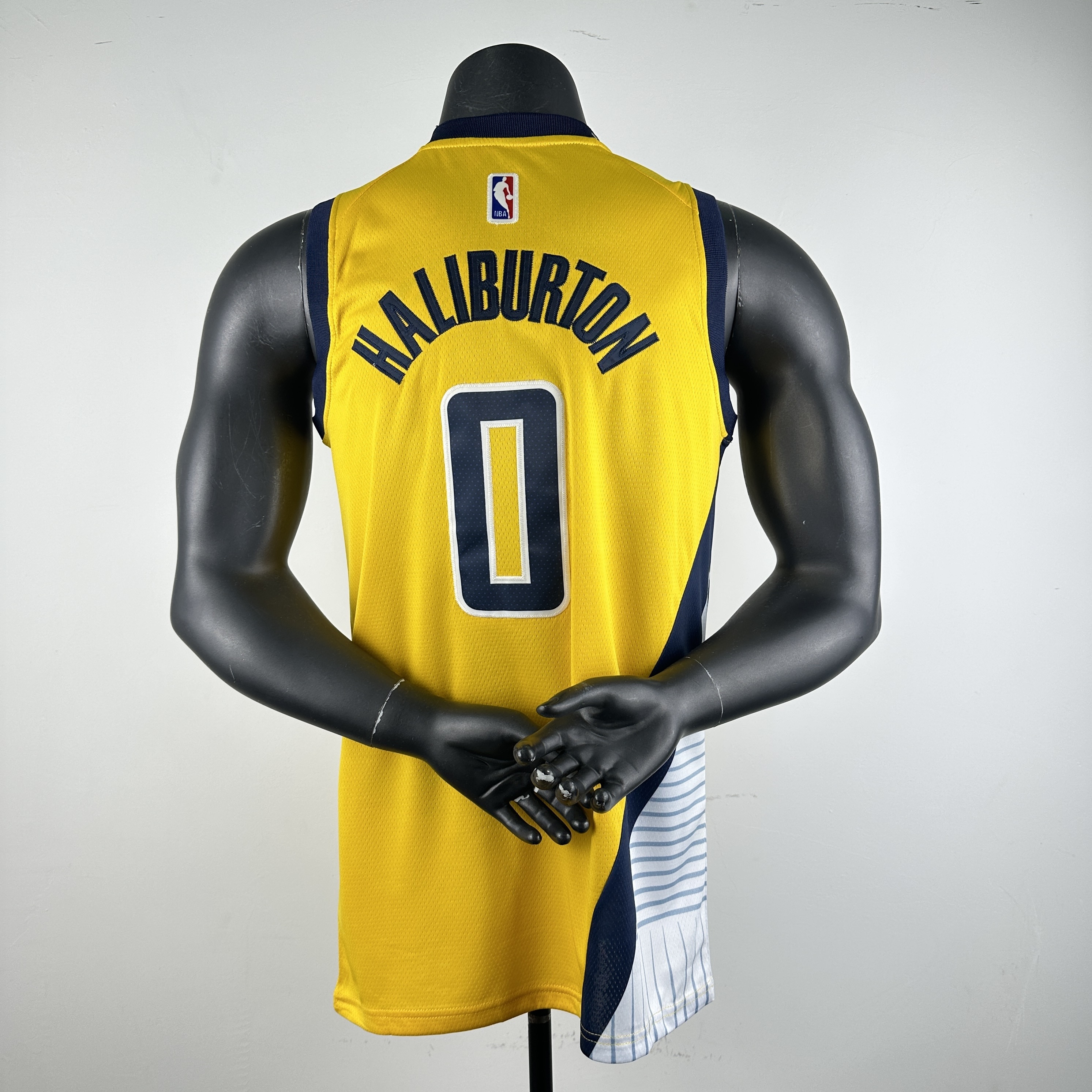 Embroidered 23rd season Pacers Jumpman No. 0 Haliburton