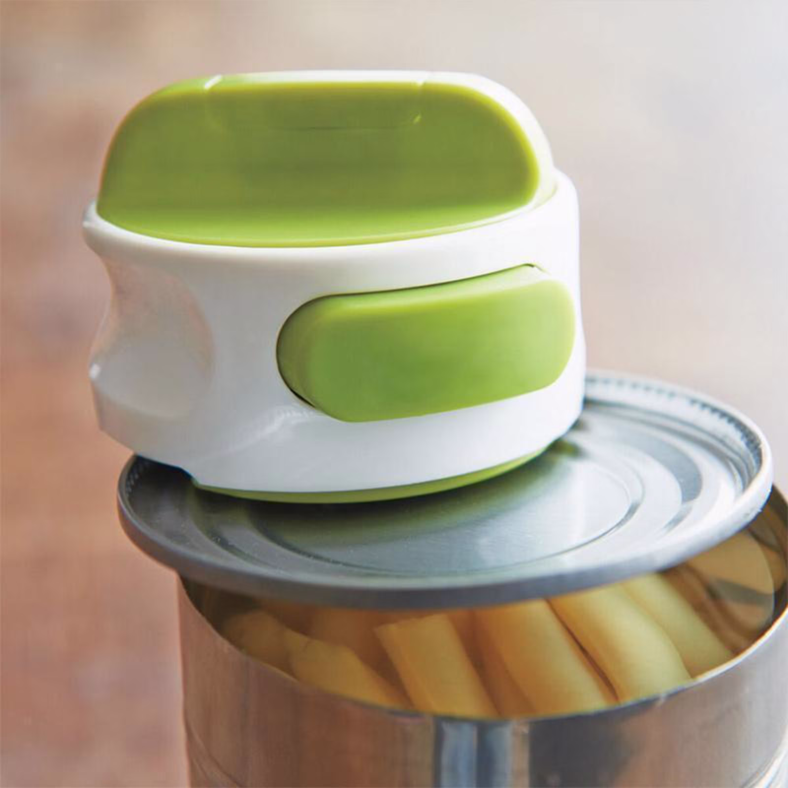 Homchy Can Opener Open Your Cans with A Simply Push of Button No Sharp Edge Food-Safe and Handheld Can Opener