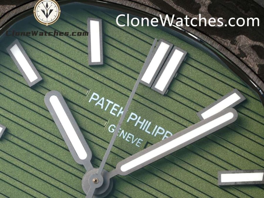 Modified Super Clone Watches 1:1 DiW Patek Philippe Nautilus 5711 BLACK GRAIL KHAKI