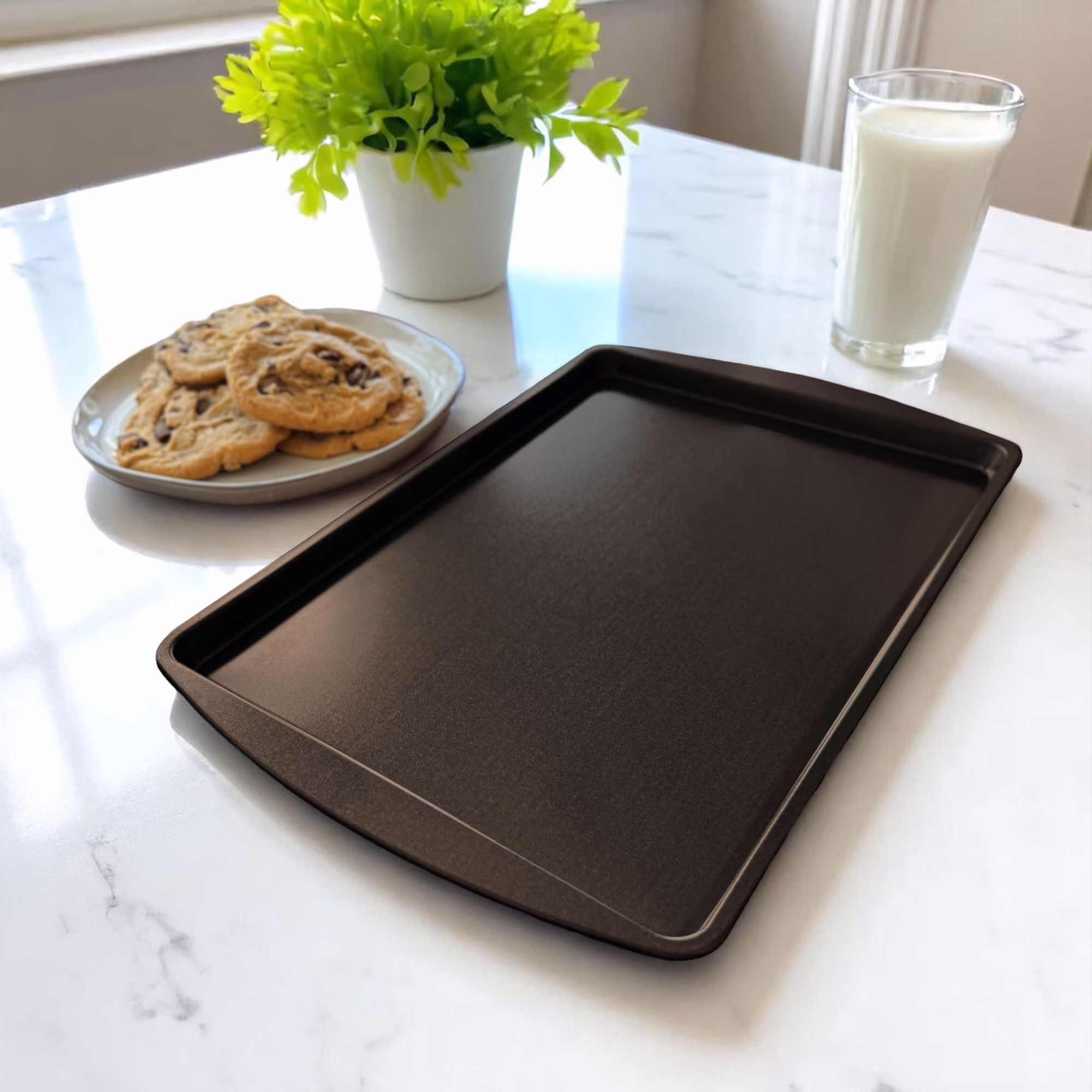 (3 pack) Mainstays Nonstick 9x13 Cookie Sheet Bakeware Pan