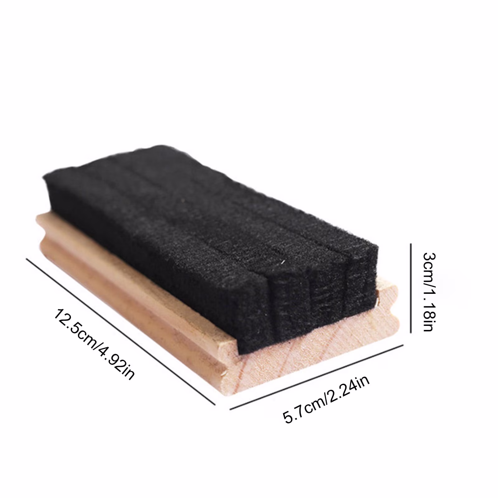 ZOURIH Chalkboard Eraser 1 Pack Wooden Dustless Blackboard Eraser Cleaner