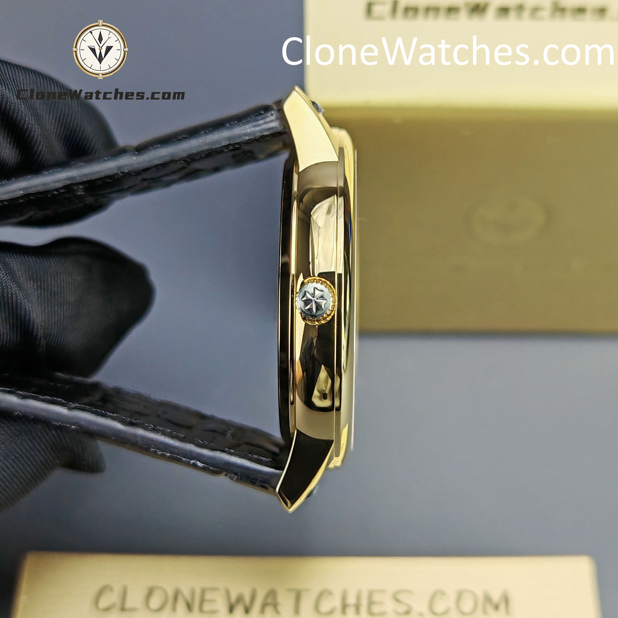 Vacheron Constantin Super Clone Watches 1:1 Patrimony Gold 85180/000J-9231 White Dial
