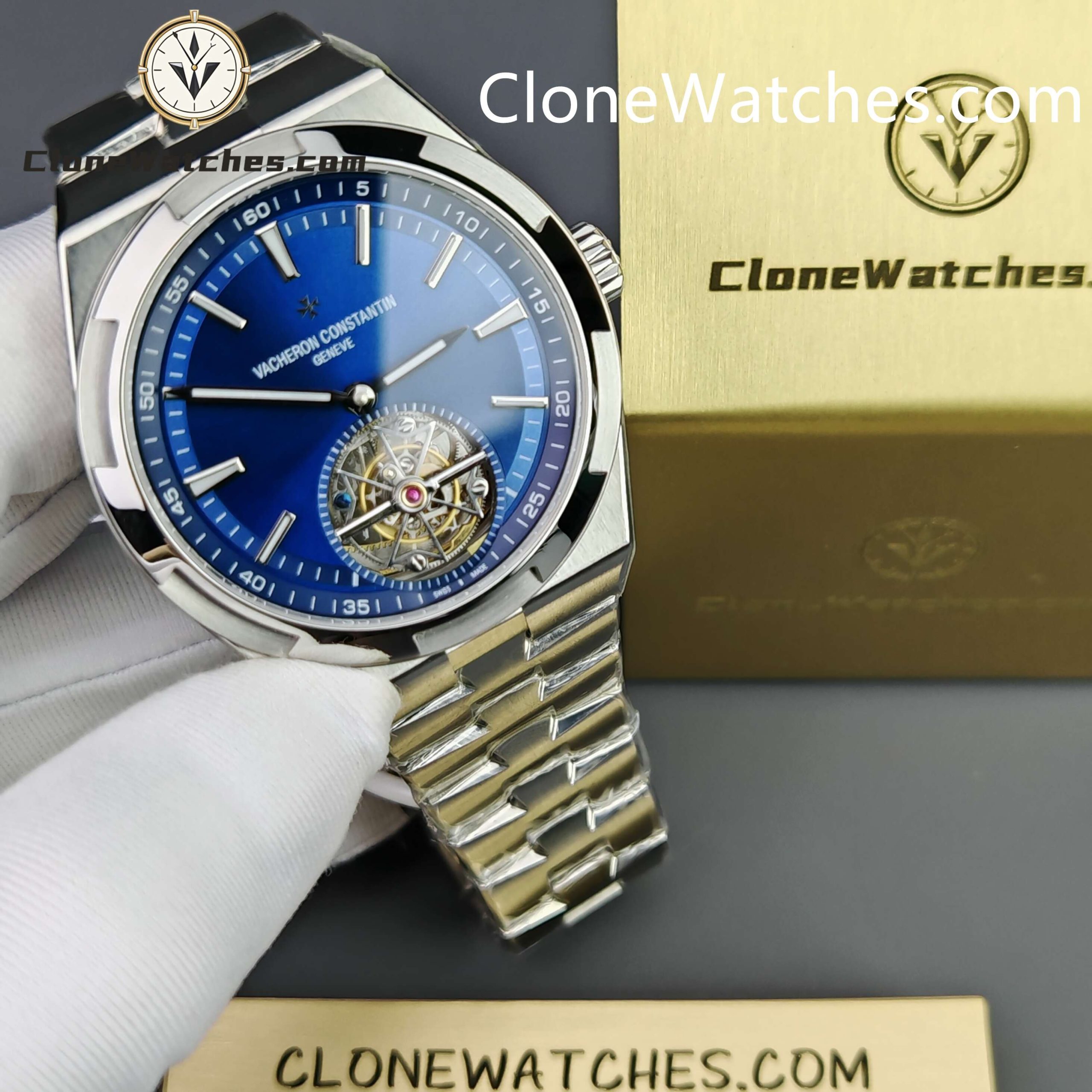 Vacheron Constantin Super Clone Watches 1:1 Overseas Tourbillon 6000V/110A-B544 42.5MM