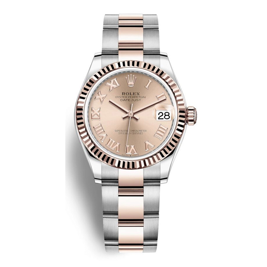Rolex Datejust 31 Rose Dial Automatic Ladies Steel and 18kt Everose Gold Oyster Watch 278271PKRO（Lifetime free warranty+90-days replacement service & Refund!.）
