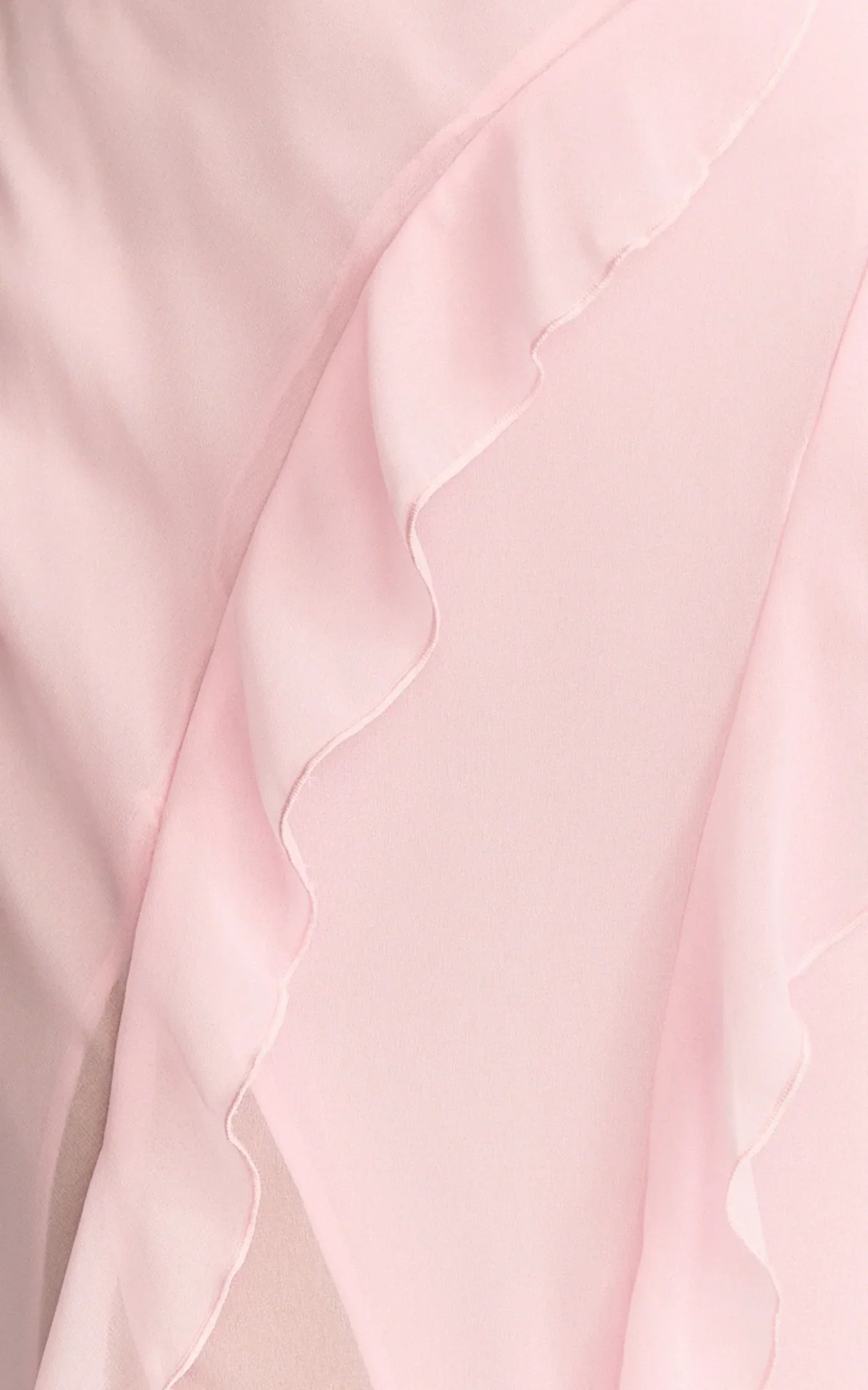 Connie Midi Dress - Ruffle Detail Dress in Pink