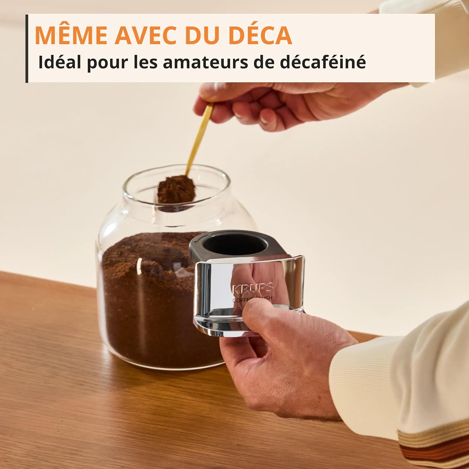 Machine café grains Coffee Crush Extra compacte nettoyage facile noir