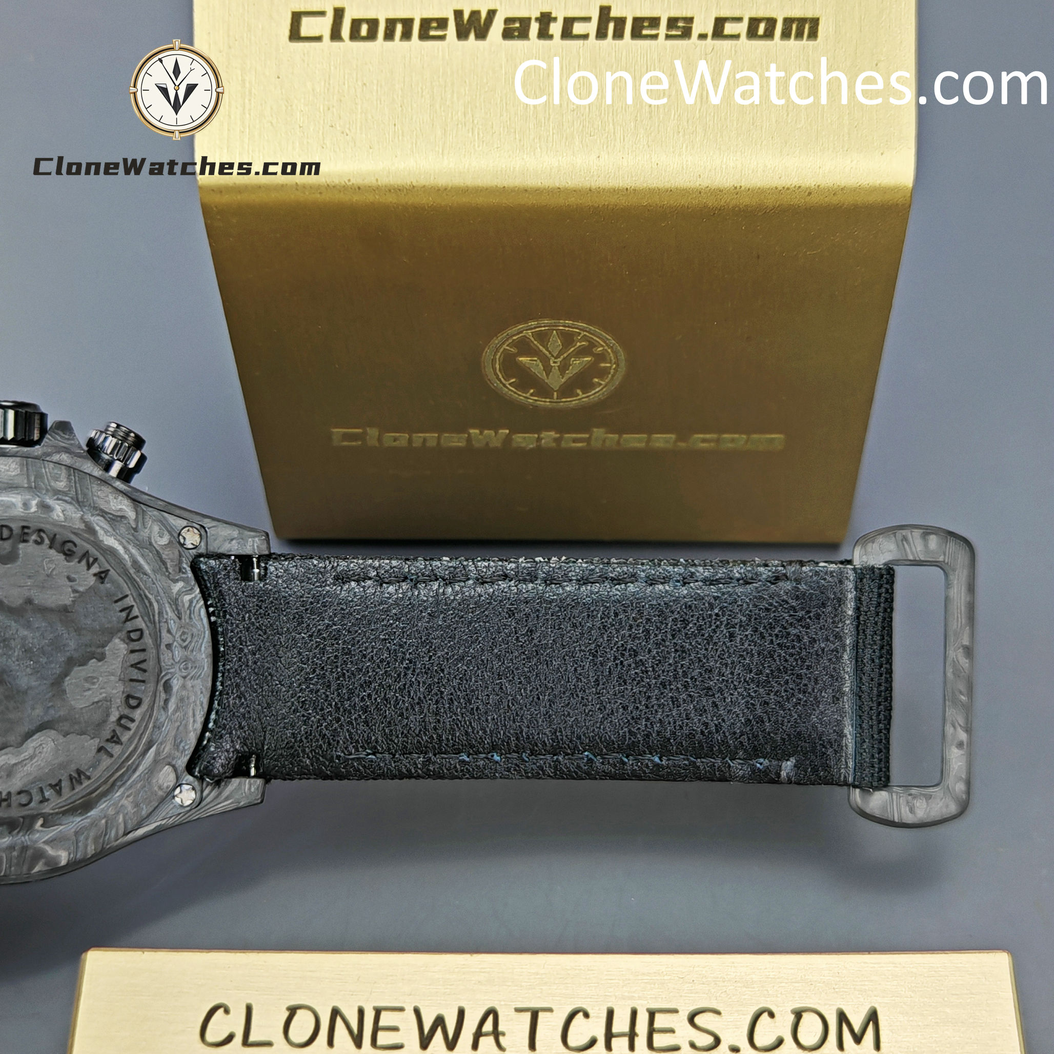Rolex Super Clone Watches 1:1 Skeleton Daytona Carbon NTPT DIW 4130 Movement