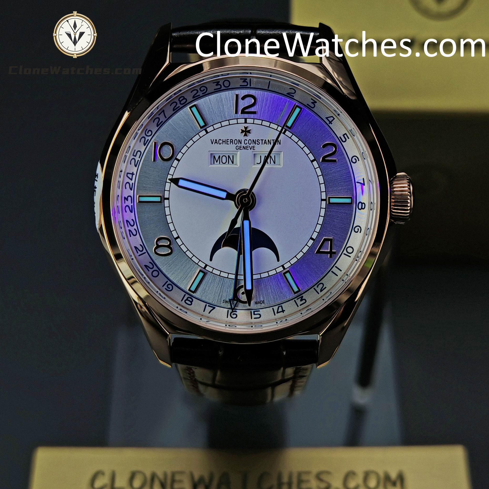 Vacheron Constantin Super Clone Watches 1:1 Fiftysix 4000E/000R-B438 Silver White Dial