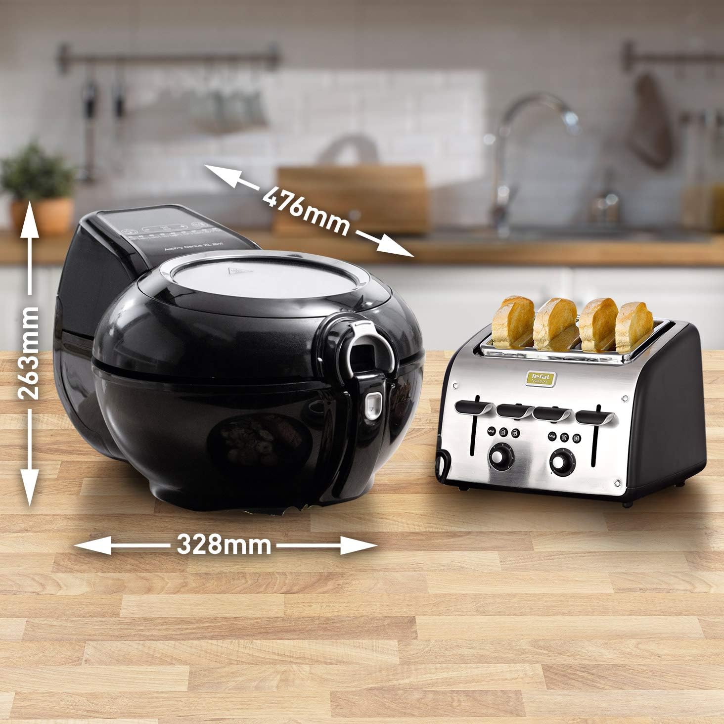 Friteuse air chaud 1,7 kg 1500 W 9 programmes technologie 2 en 1
