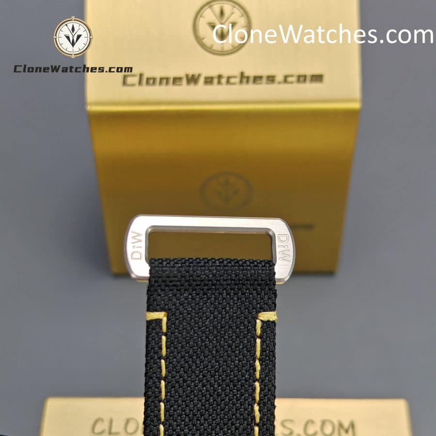 Modified Super Clone Watches 1:1 DiW Rolex Daytona “EXCEPTIONAL UNIQUE” 4130 Movement Black Strap