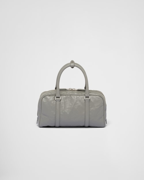 Prada Antique nappa leather multi-pocket top-handle bag - Slate Gray