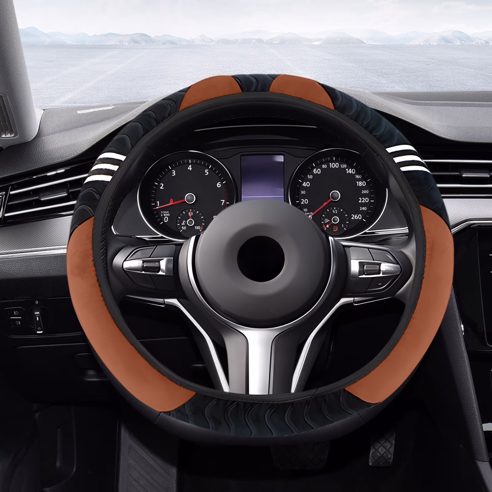 GFHFHITJ Car Steering Wheel Cover Stretch Without Inner Steering Wheel Cover Universal Steering Wheel Cover