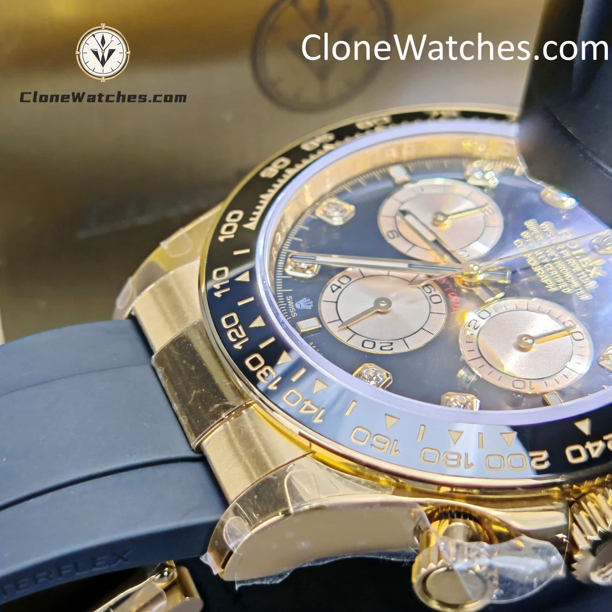 Rolex Super Clone Watches 1:1 Daytona 18k Gold M126518ln-0006 4131 Movement