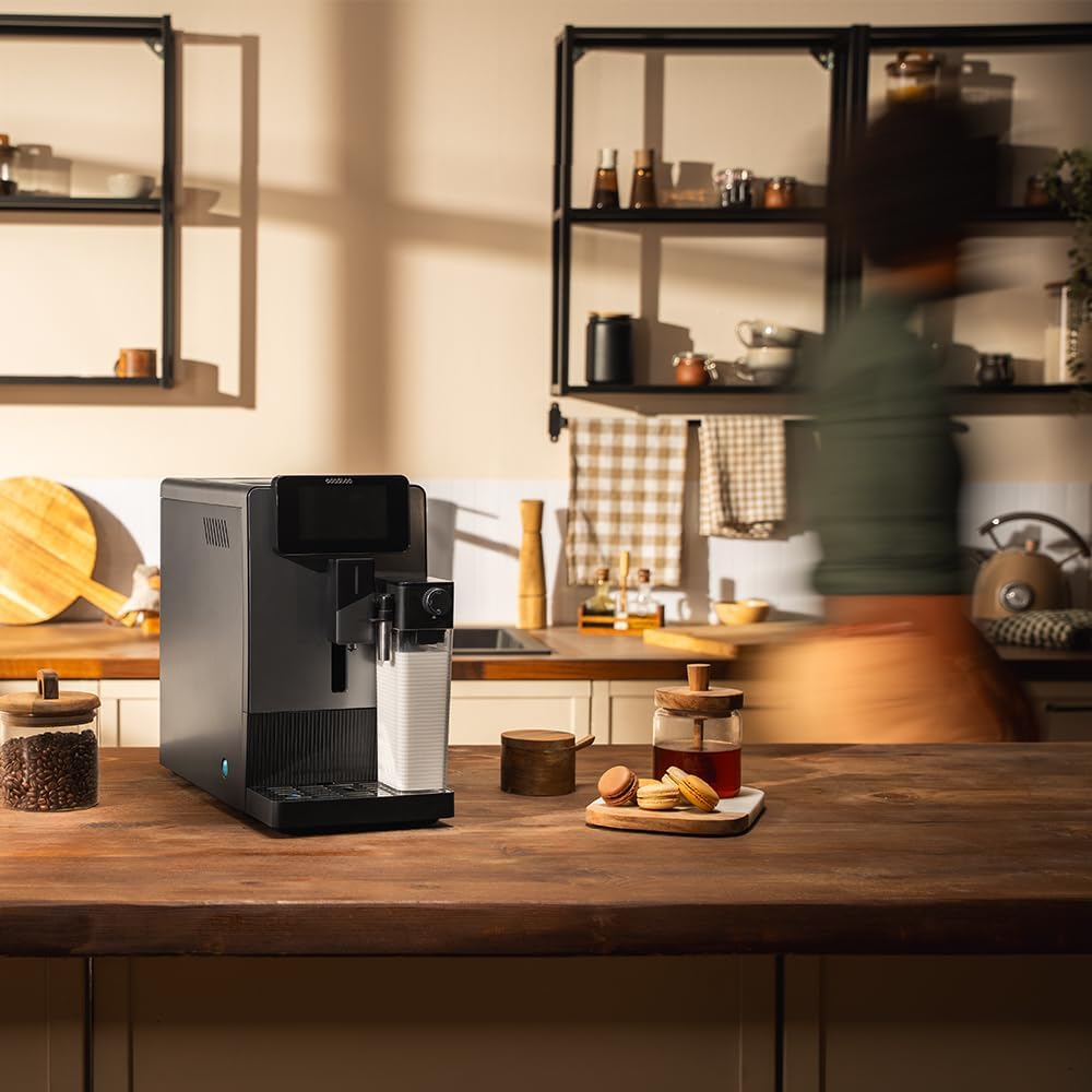 Cafetière superautomatique Cremmaet Latte Touch 19 bars thermoblock 12 boissons 4 profils eau 11 L lait 400 ml écran TFT moulin conique