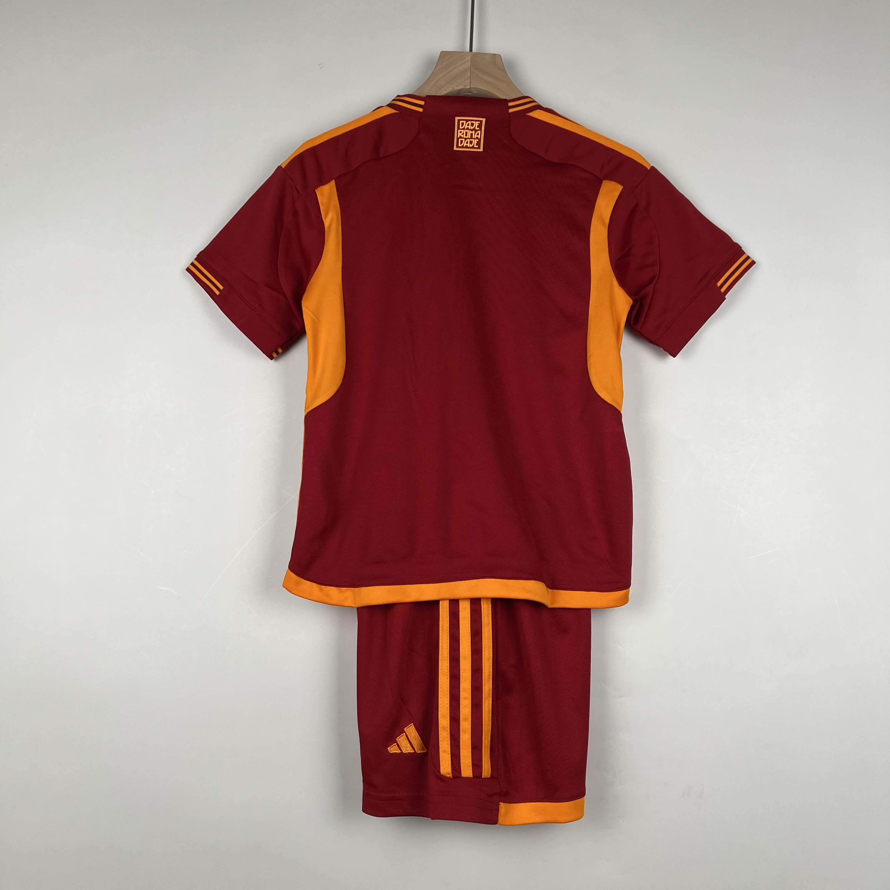 2023/24 Roma Home Jersey for Kids 1:1 Thai Quality