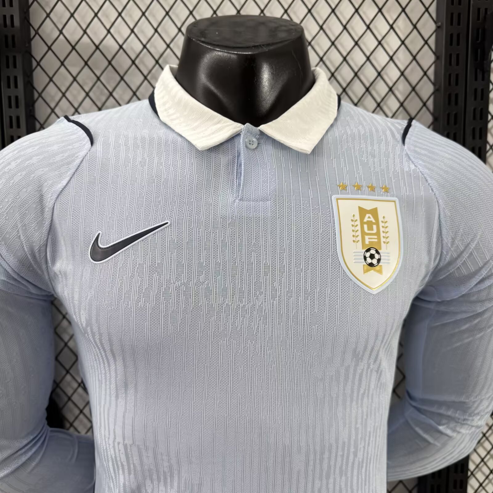 2026 World Cup Uruguay Home Long Sleeve Jersey - Player Edition