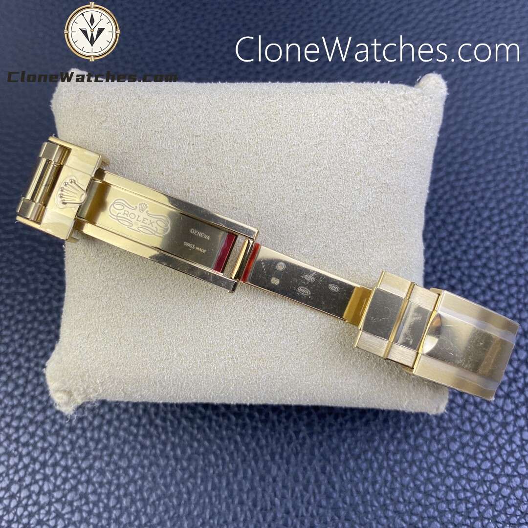Rolex Super Clone Watches 1:1 Daytona 18K Gold Black Diamonds Dial M116508-0008 4130 Movement