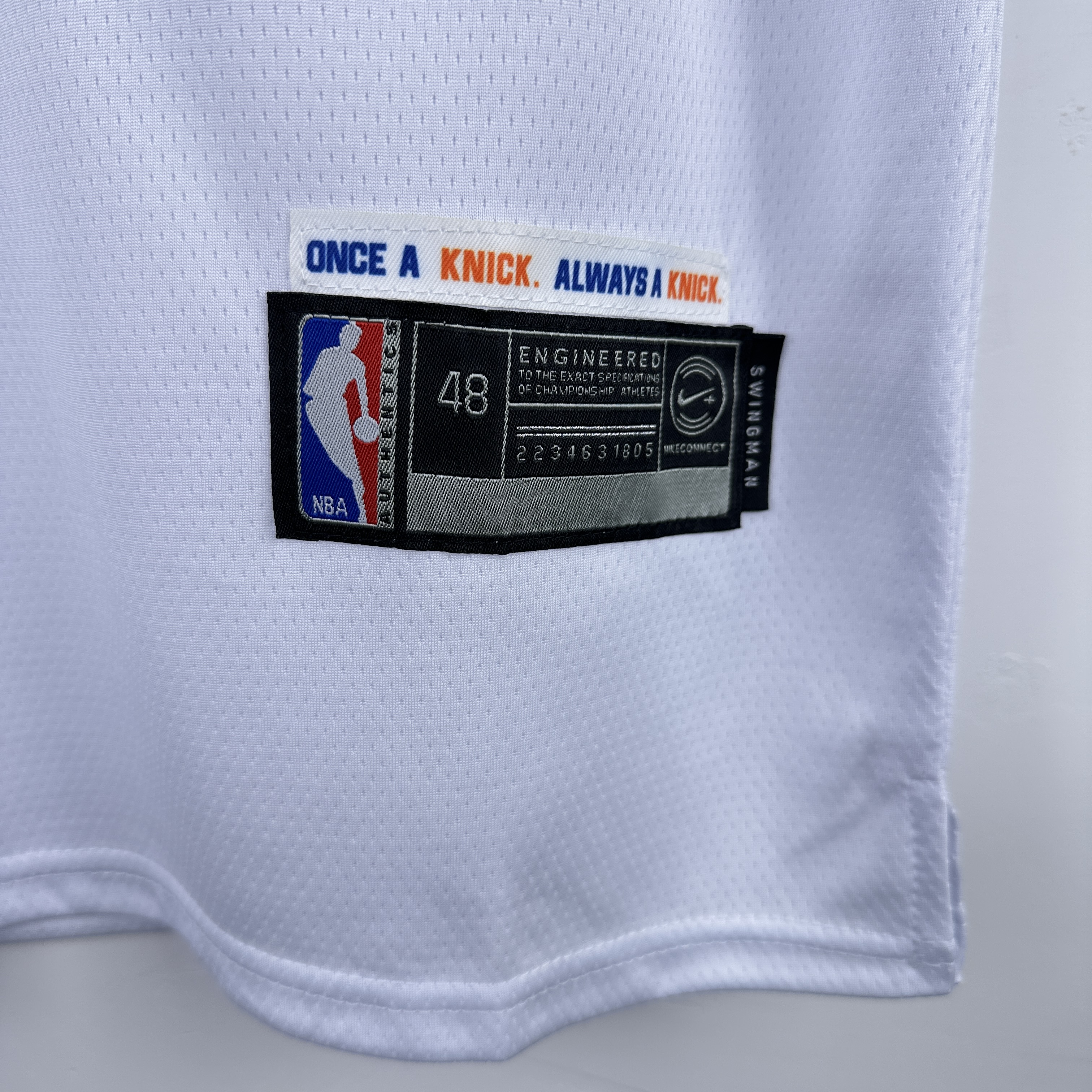 Embroidery Knicks White No. 11 Brunson