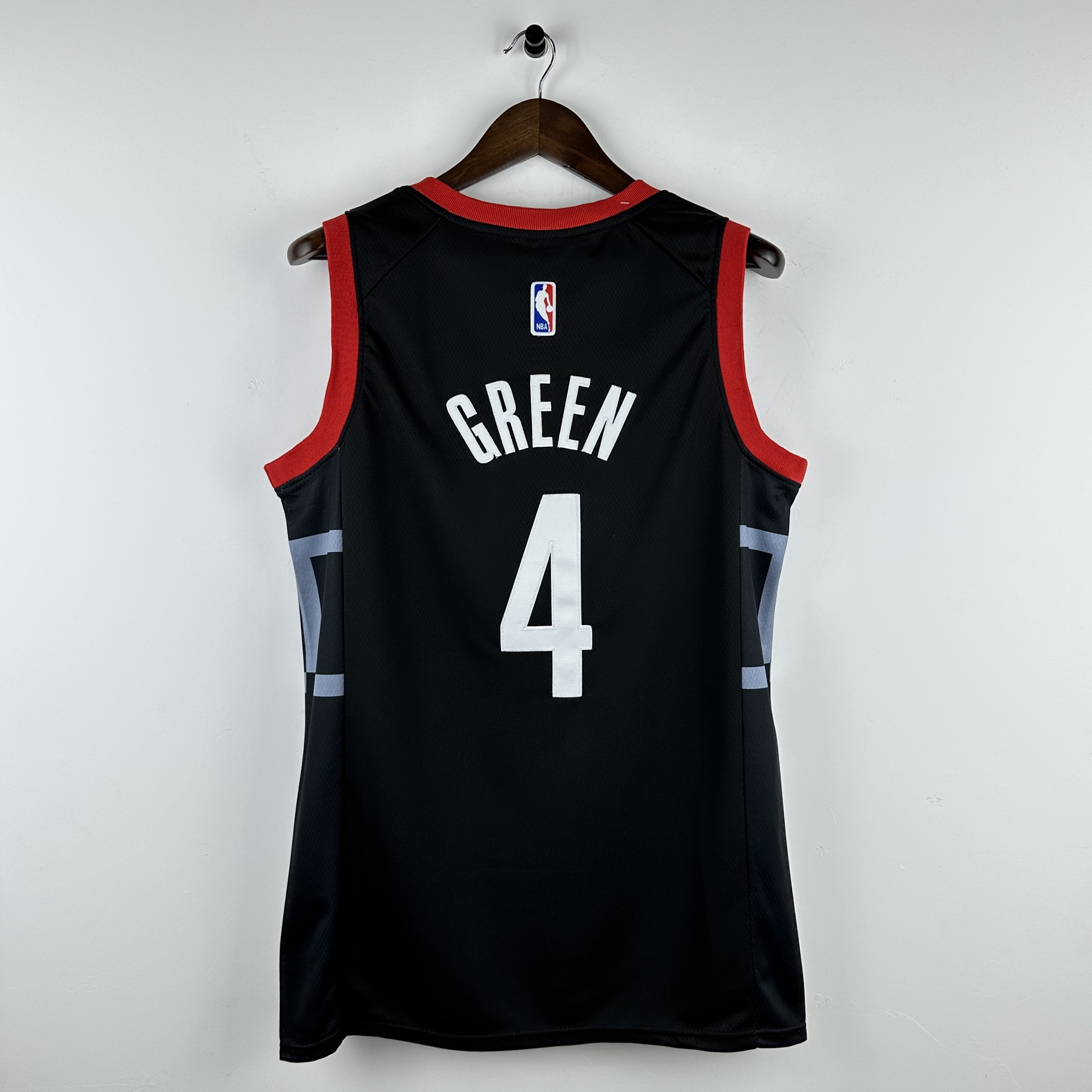 Embroidered 23rd season Rockets Jumpman style No. 4 Green