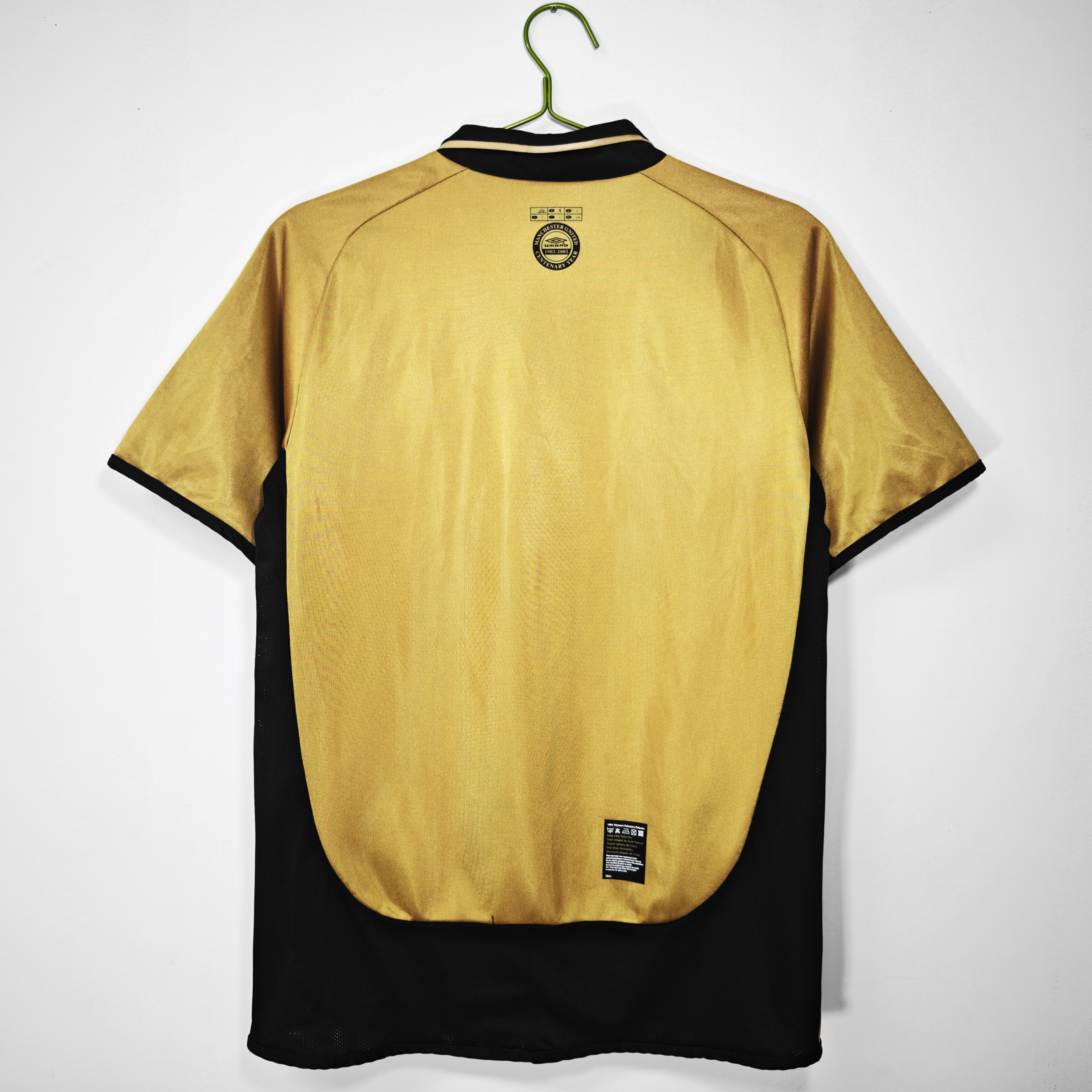 2001/02 Manchester United Centenary Retro Golden Jersey 1:1 Thai Quality - Fans Edition