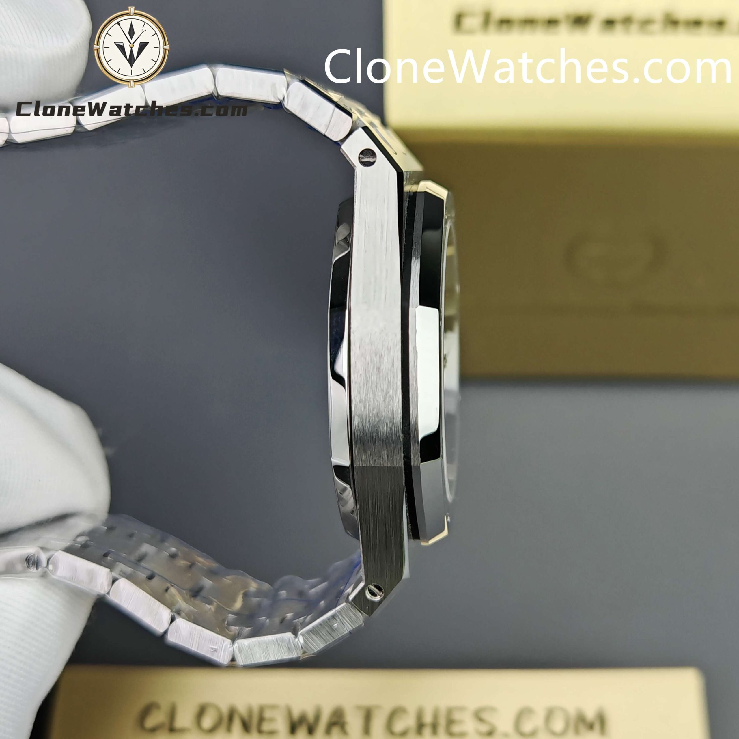 Audemars Piguet Super Clone Watches 1:1 Royal Oak Selfwinding 77350ST Blue Dial 34mm