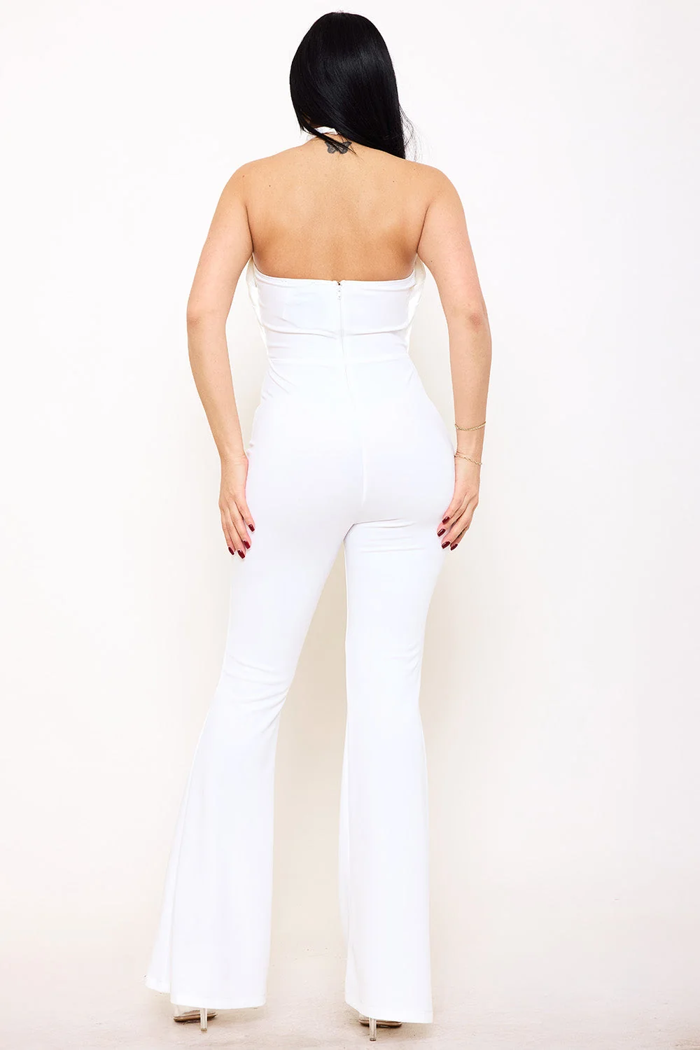 Symphony Jumpsuit - Pleated Halter Neck Jumpsuit